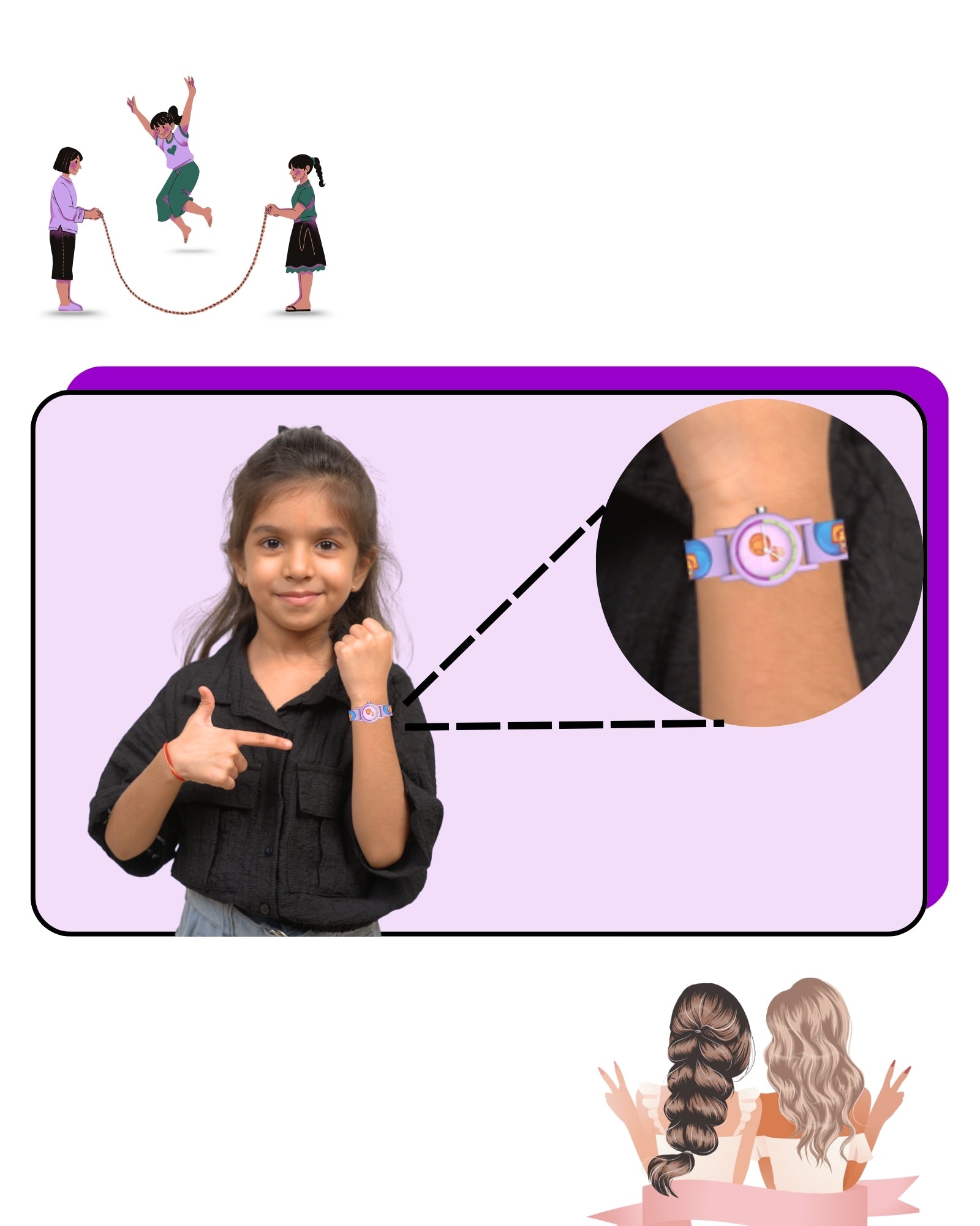 Spiky SLEEK Round Floral Printed Analog Watch for Kids - Suitable for 2 to 8 years