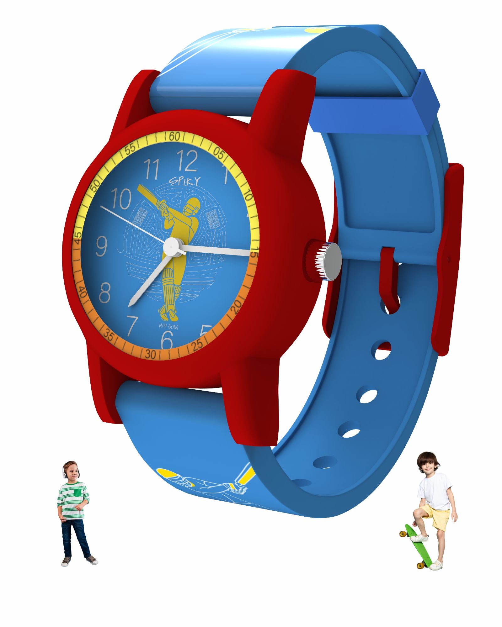 Spiky SLEEK Round Floral Printed Analog Watch for Kids Suitable for to  years