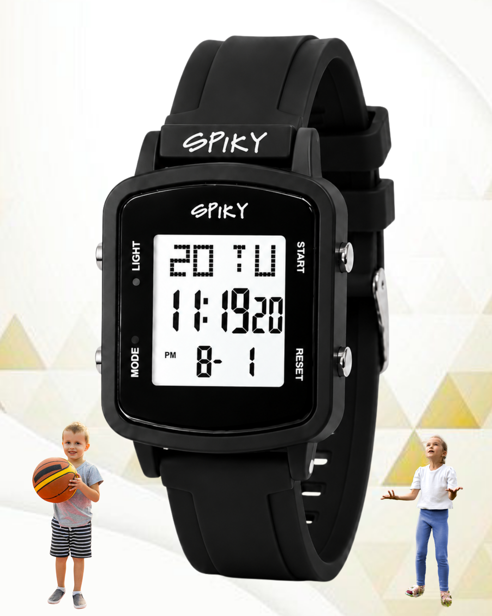 SPIKY Square Digital Watch for Kids Boys & Girls