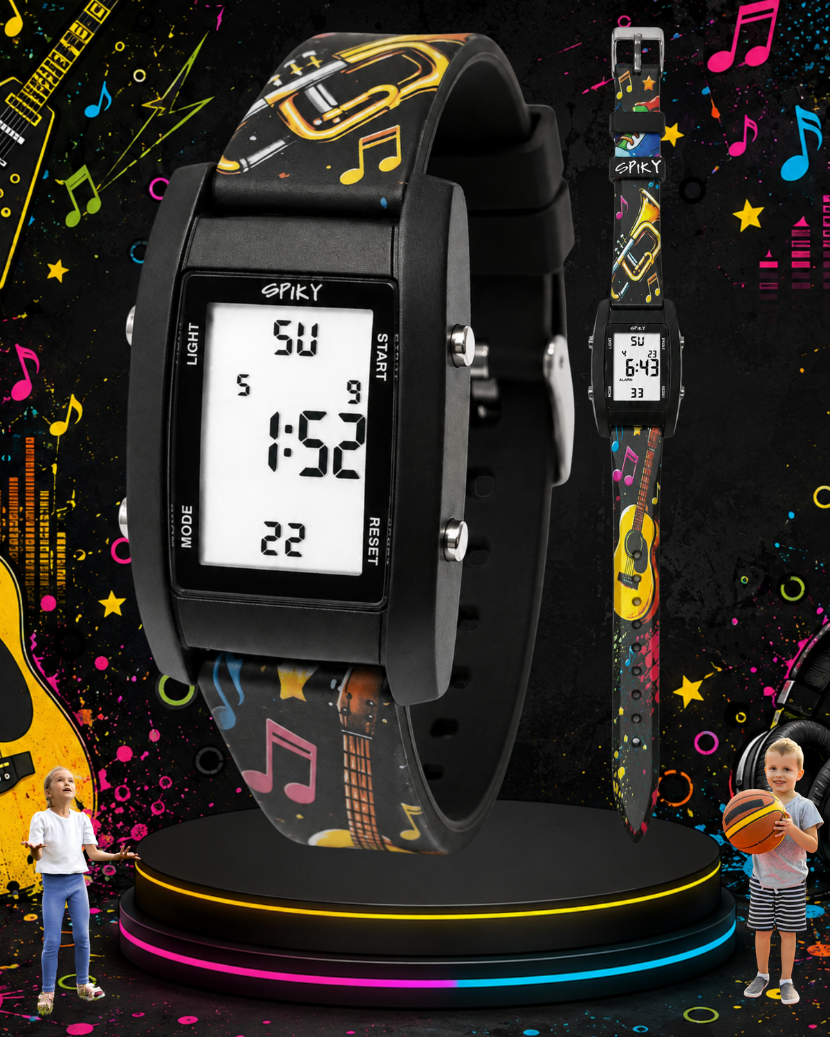 Spiky Kids Digital Watch for Girls