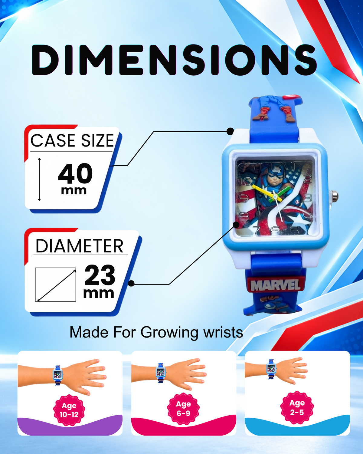 Disney Square Digital Watch for Kids Boys and Girls | Best Gift for Kids