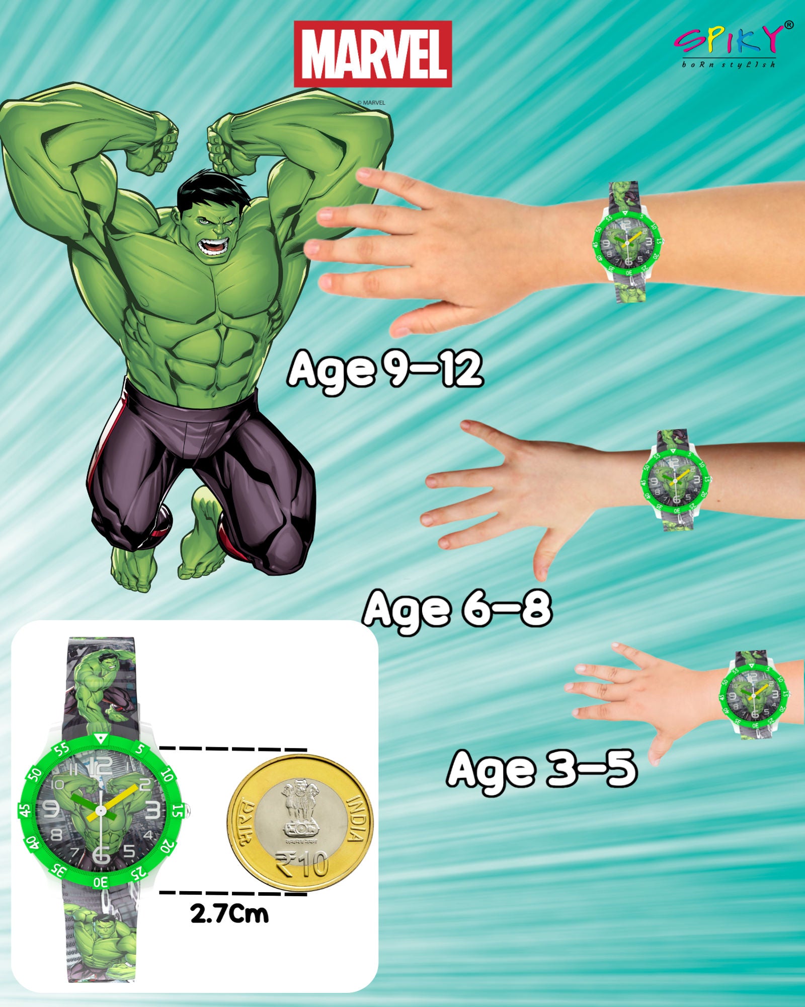 Disney Captain America Kids Analog Watch | Best Gift for Boys & Girls Age 3–10 Years