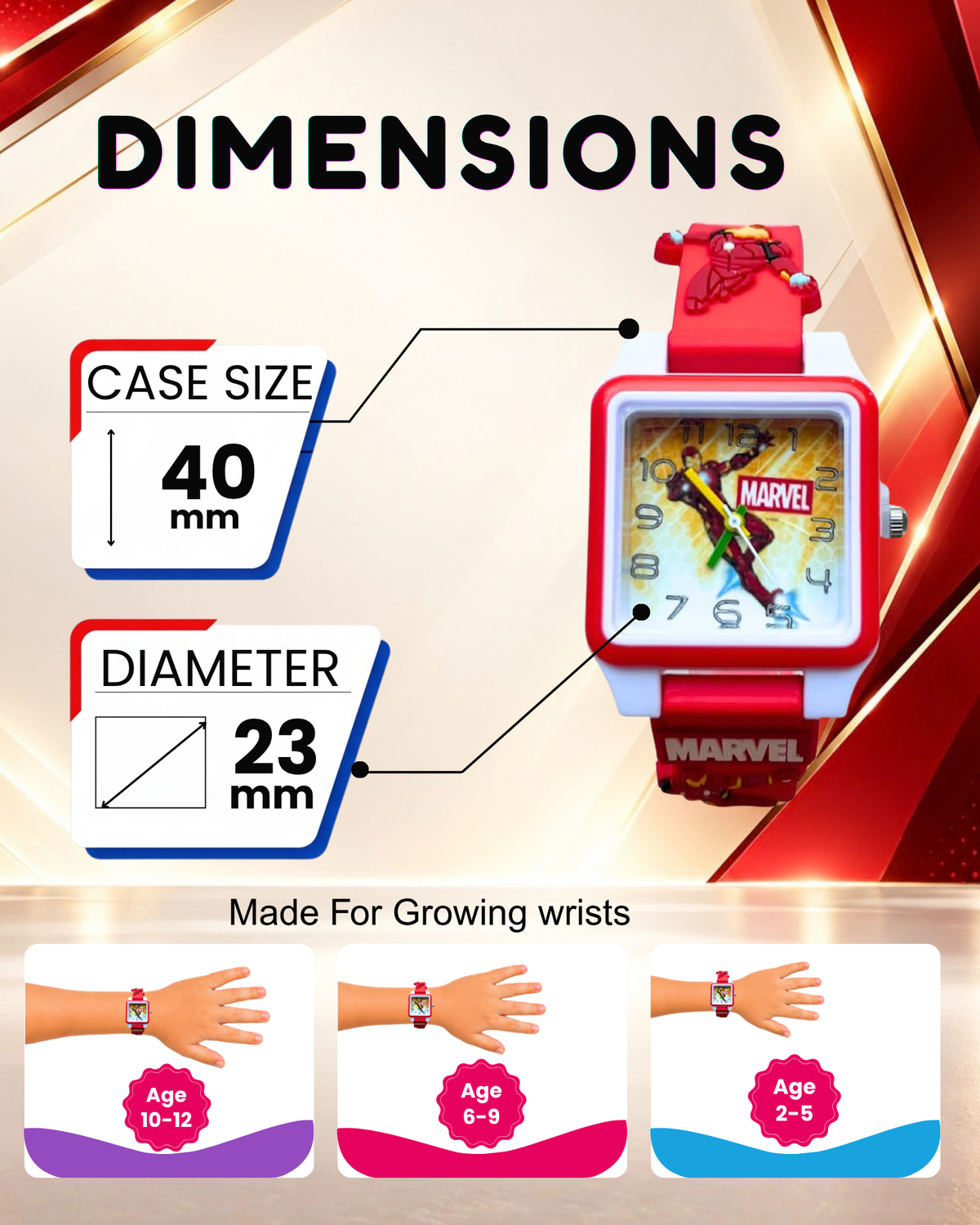 Disney Square Digital Watch for Kids Boys and Girls | Best Gift for Kids