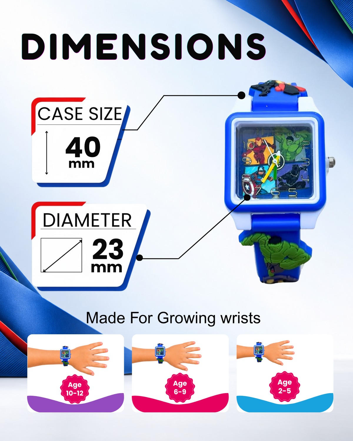 Disney Square Digital Watch for Kids Boys and Girls | Best Gift for Kids