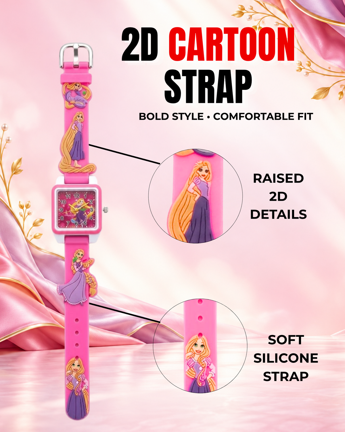 Disney Square Digital Watch for Kids Boys and Girls | Best Gift for Kids