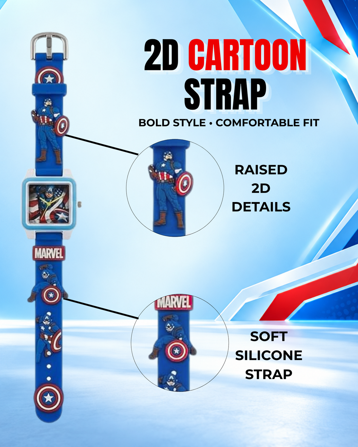 Disney Square Digital Watch for Kids Boys and Girls | Best Gift for Kids