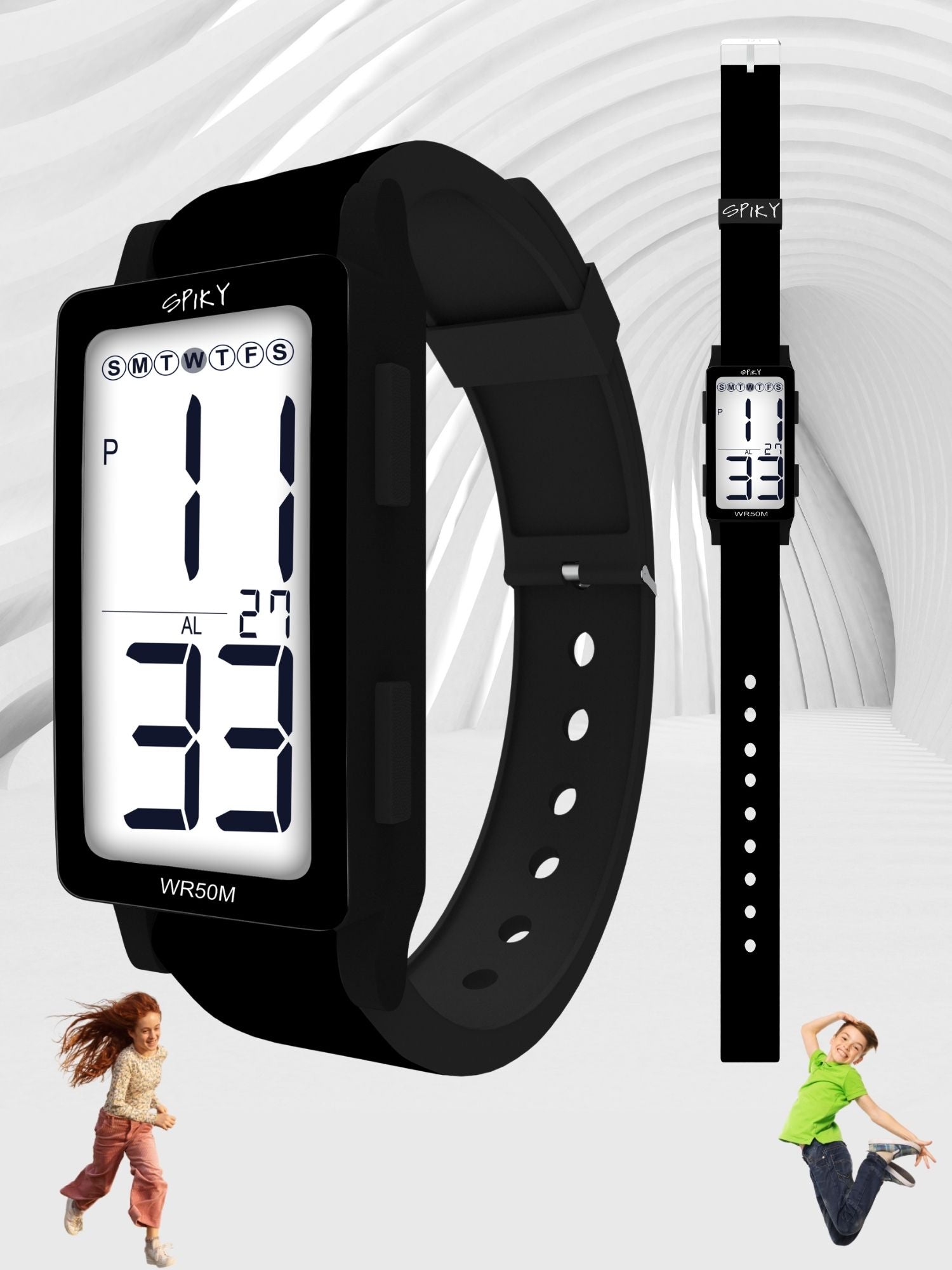 Spiky Multi-functional Digital Sports Watch for Kids EVA44