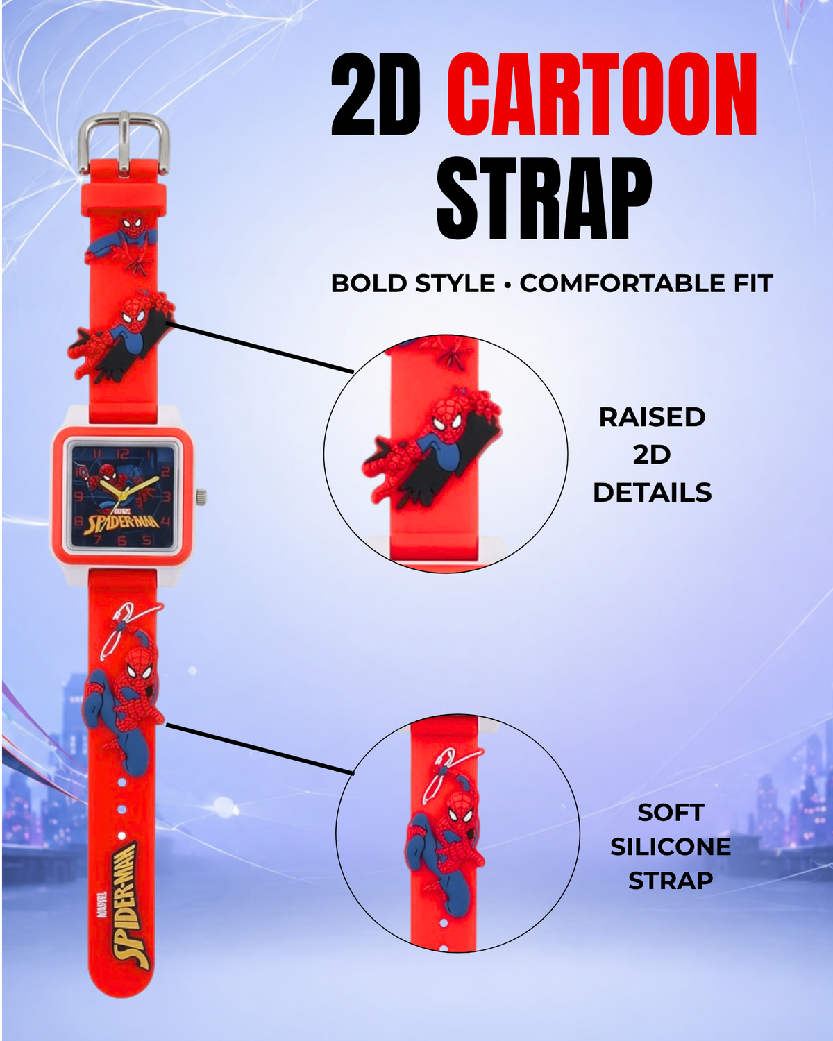 Disney Square Digital Watch for Kids Boys and Girls | Best Gift for Kids