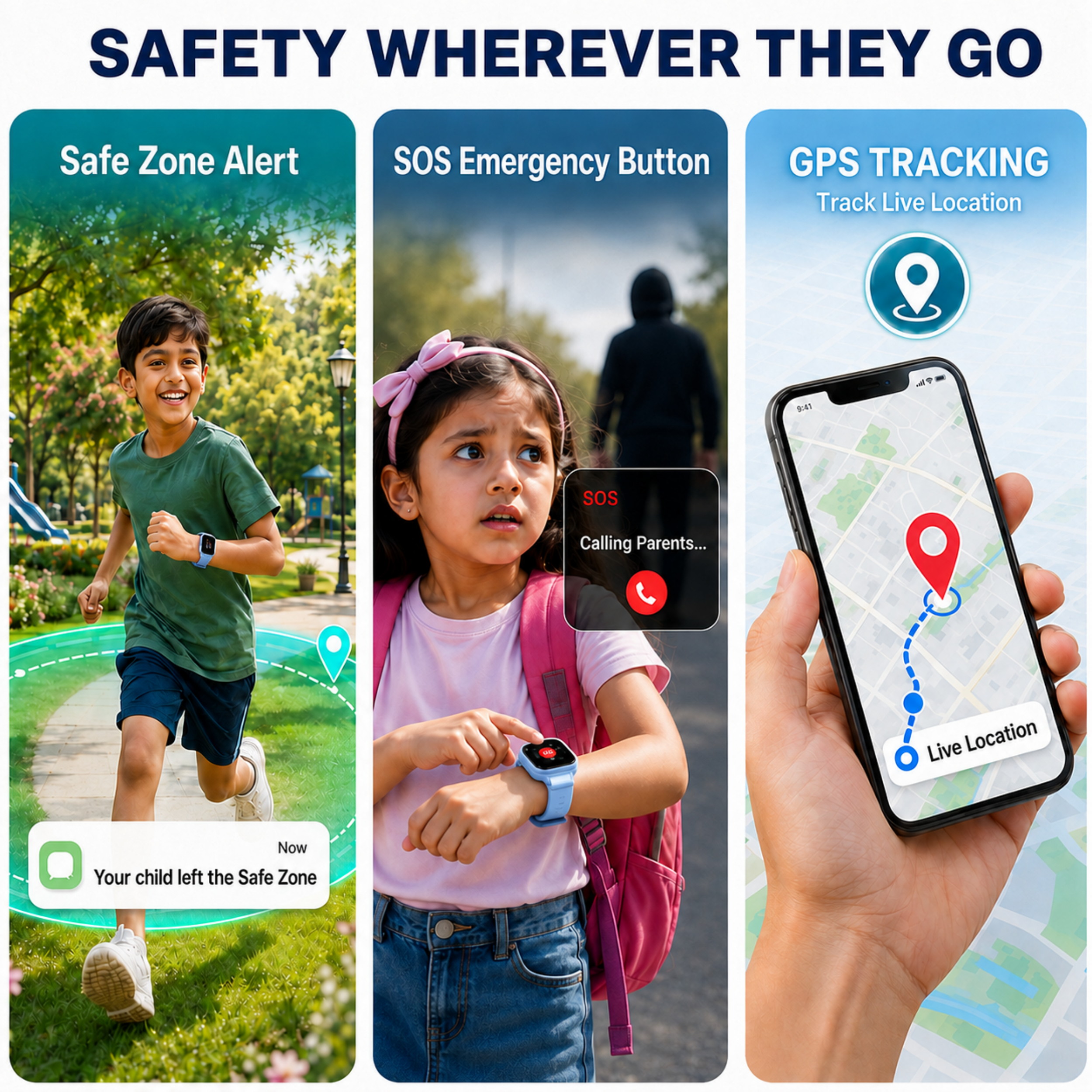 Spiky Smart Ai Video & Voice Calling Smartwatch for Kids