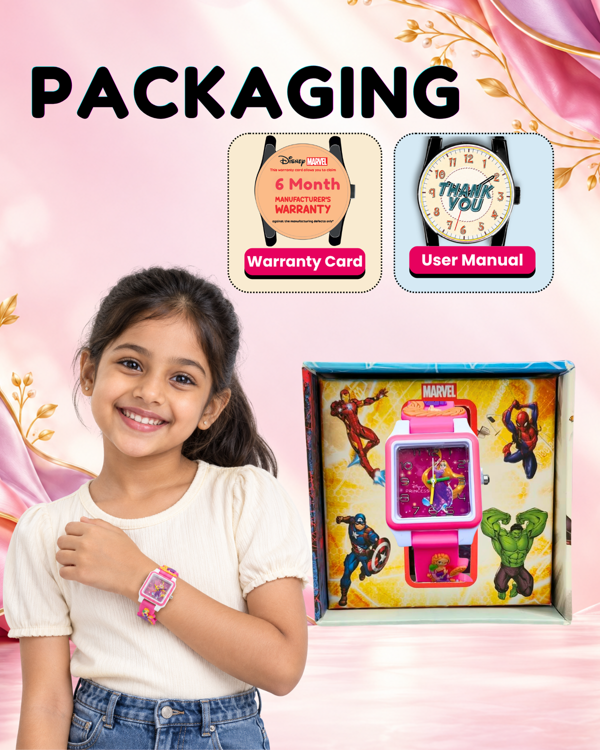 Disney Square Digital Watch for Kids Boys and Girls | Best Gift for Kids
