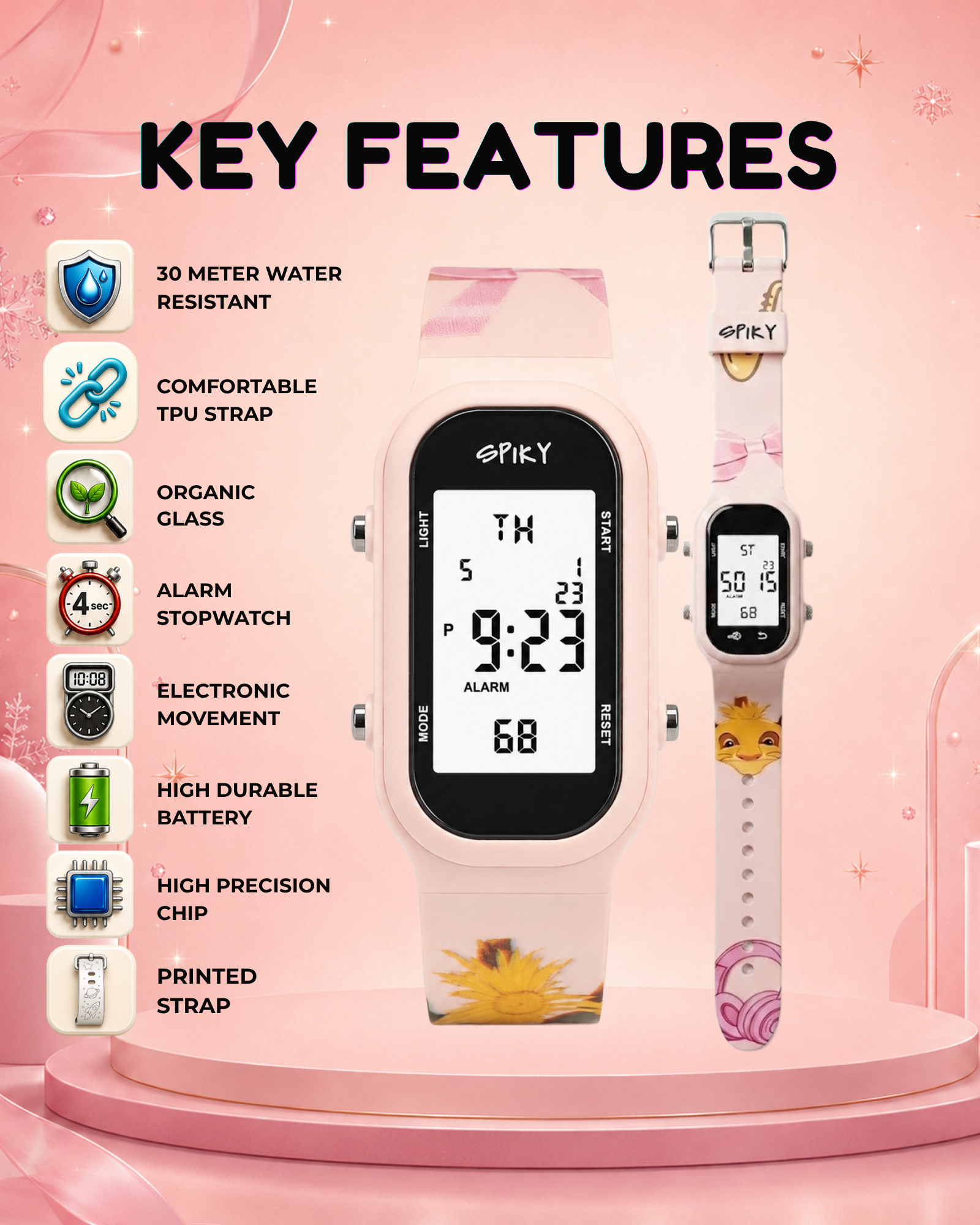 Spiky Kids Digital Watch for Boys and Girls