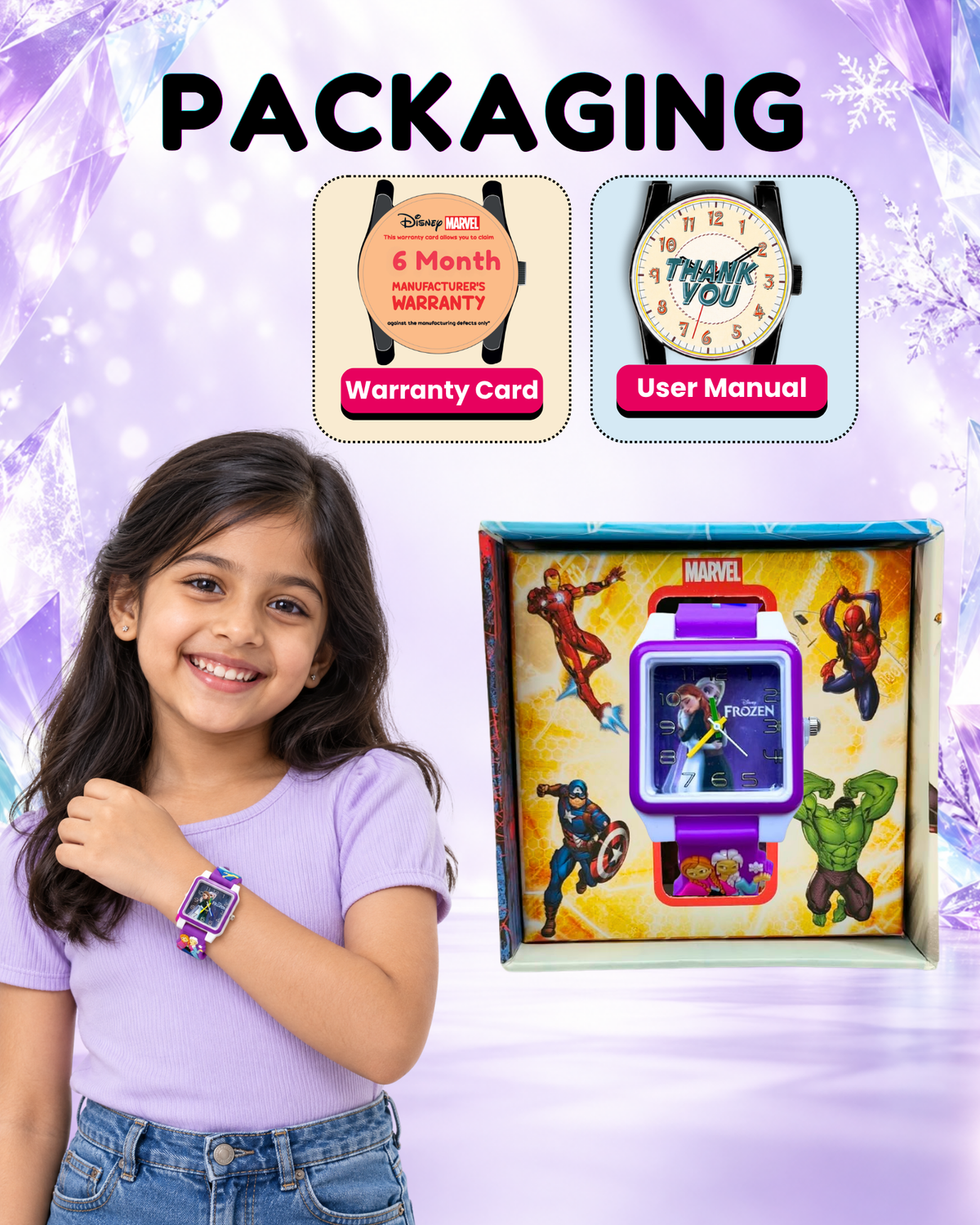 Disney Square Digital Watch for Kids Boys and Girls | Best Gift for Kids