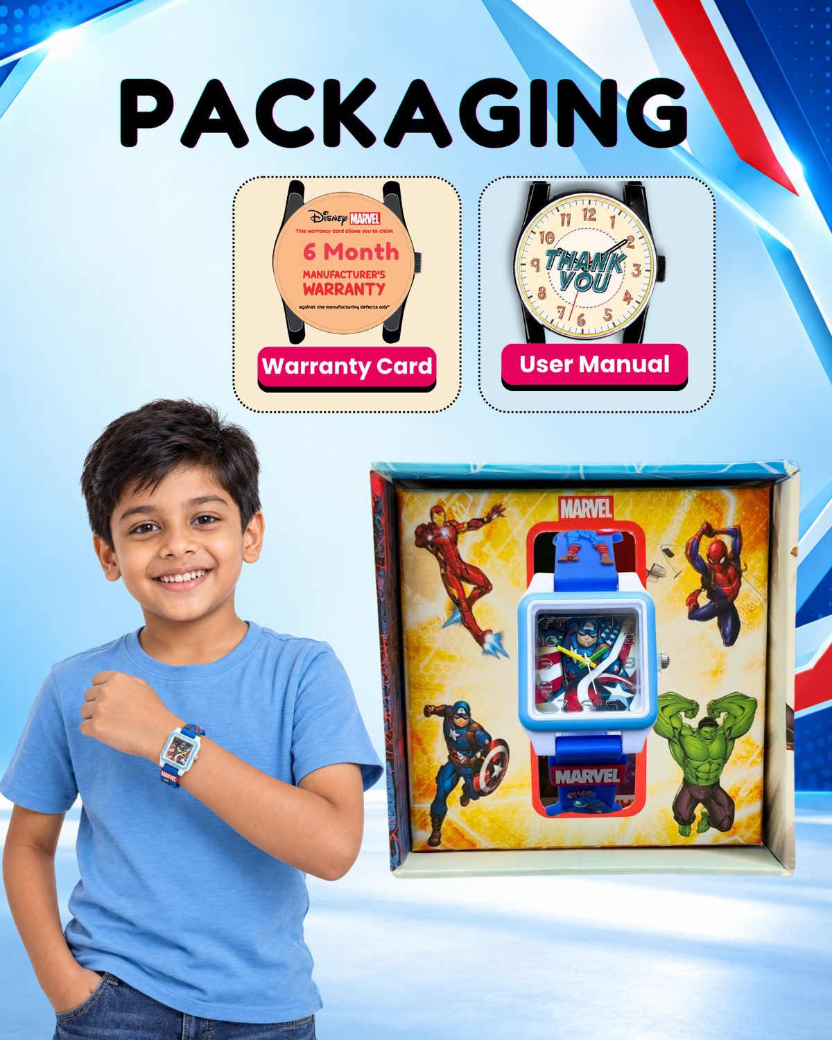 Disney Square Digital Watch for Kids Boys and Girls | Best Gift for Kids