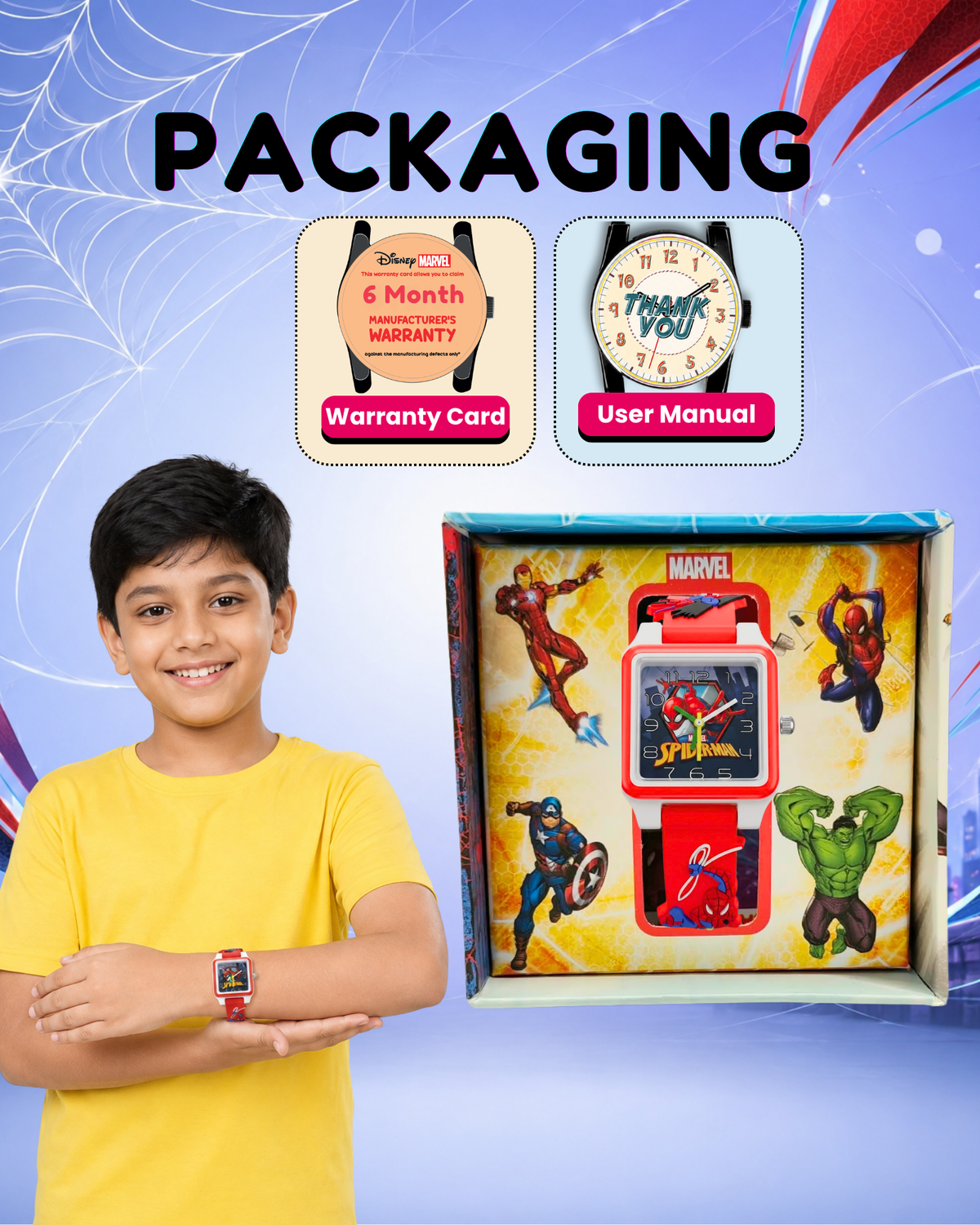 Disney Square Digital Watch for Kids Boys and Girls | Best Gift for Kids