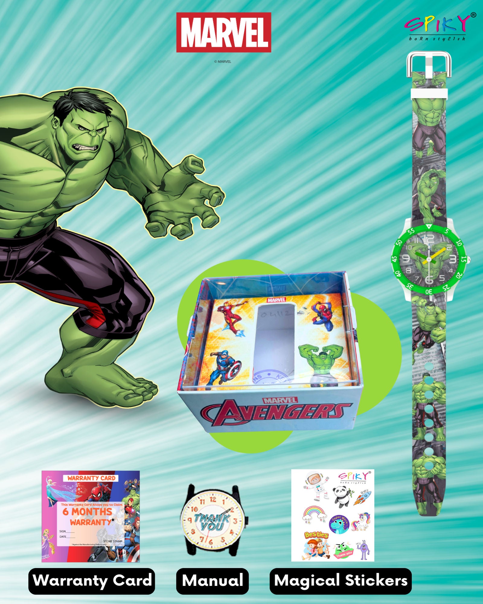 Disney Captain America Kids Analog Watch | Best Gift for Boys & Girls Age 3–10 Years