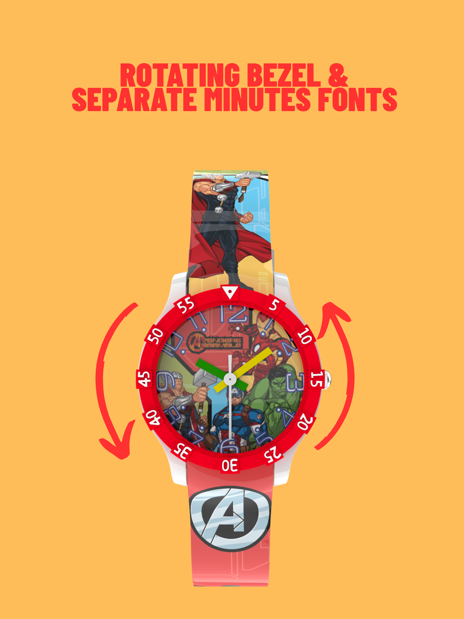 Disney Avengers Kids Analog Watch | Best Gift for Boys & Girls Age 3–10 Years