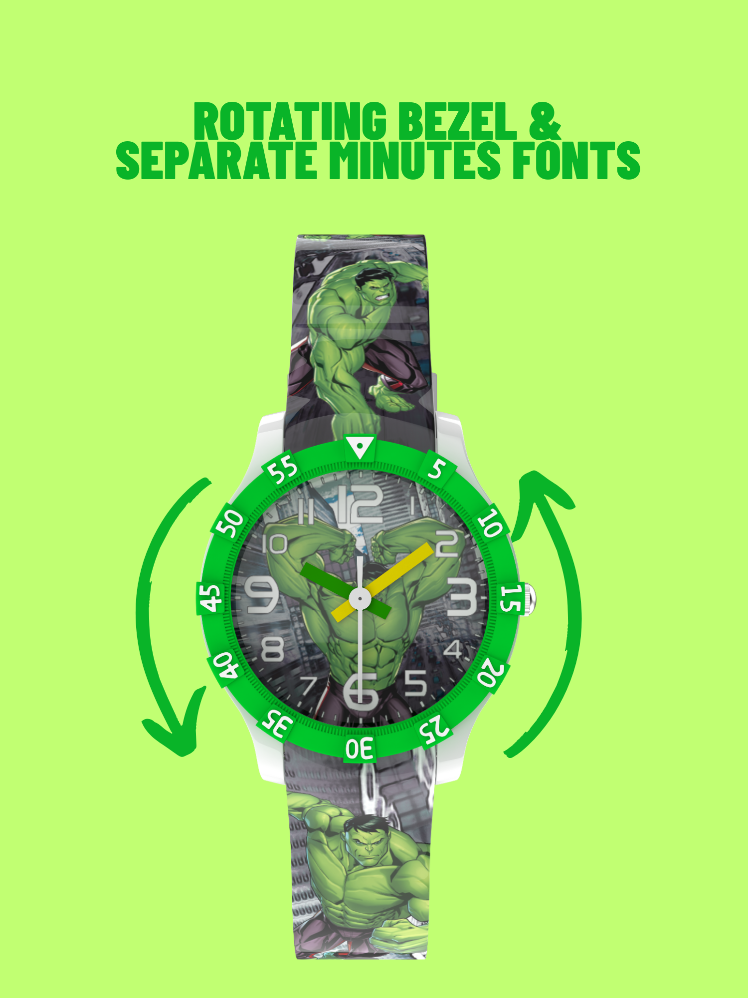 Disney Hulk Theme Kids Analog Watch | Best Gift for Boys & Girls Age 3–10 Years