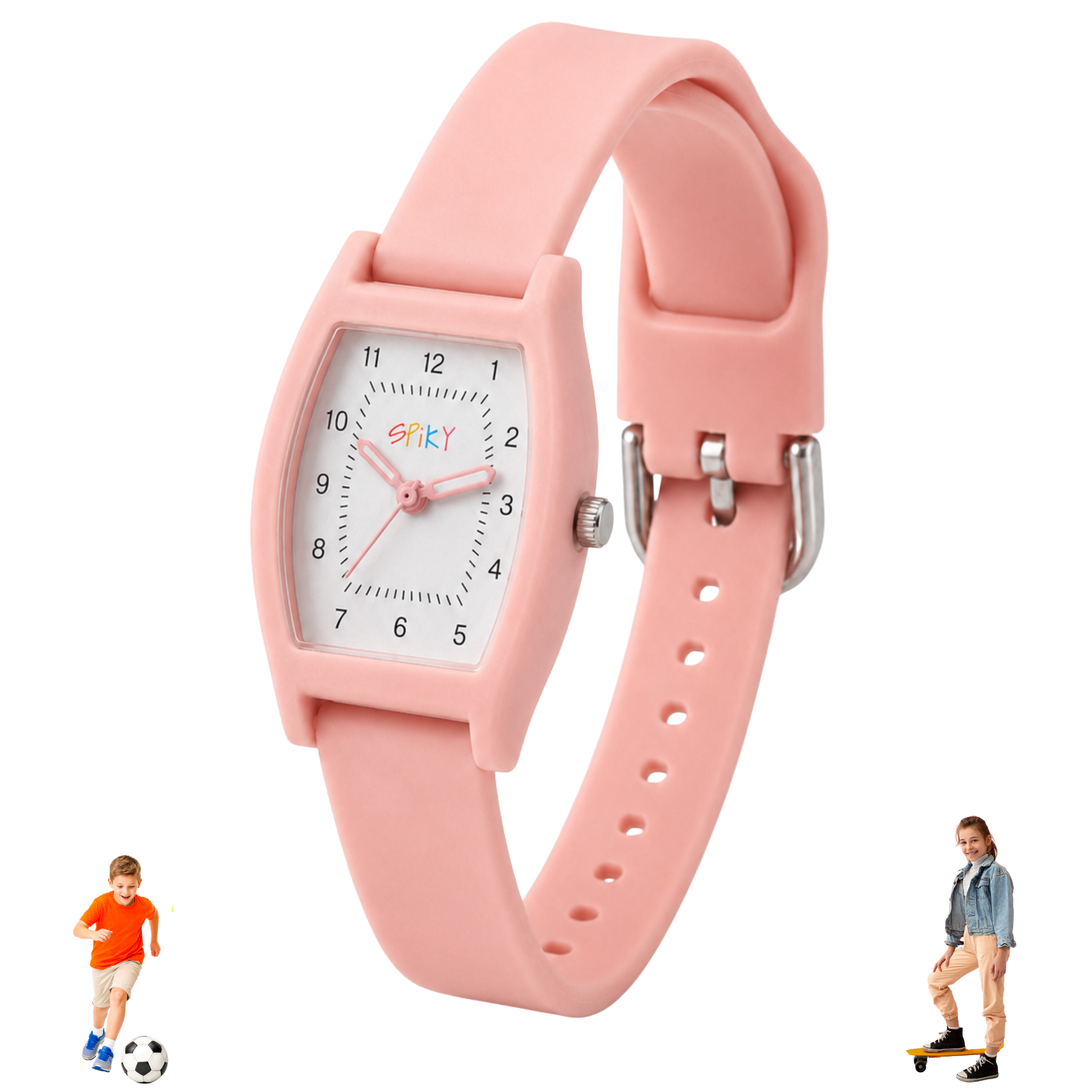 Spiky Rectangle Stylish Analog Watch for Kids EVA48