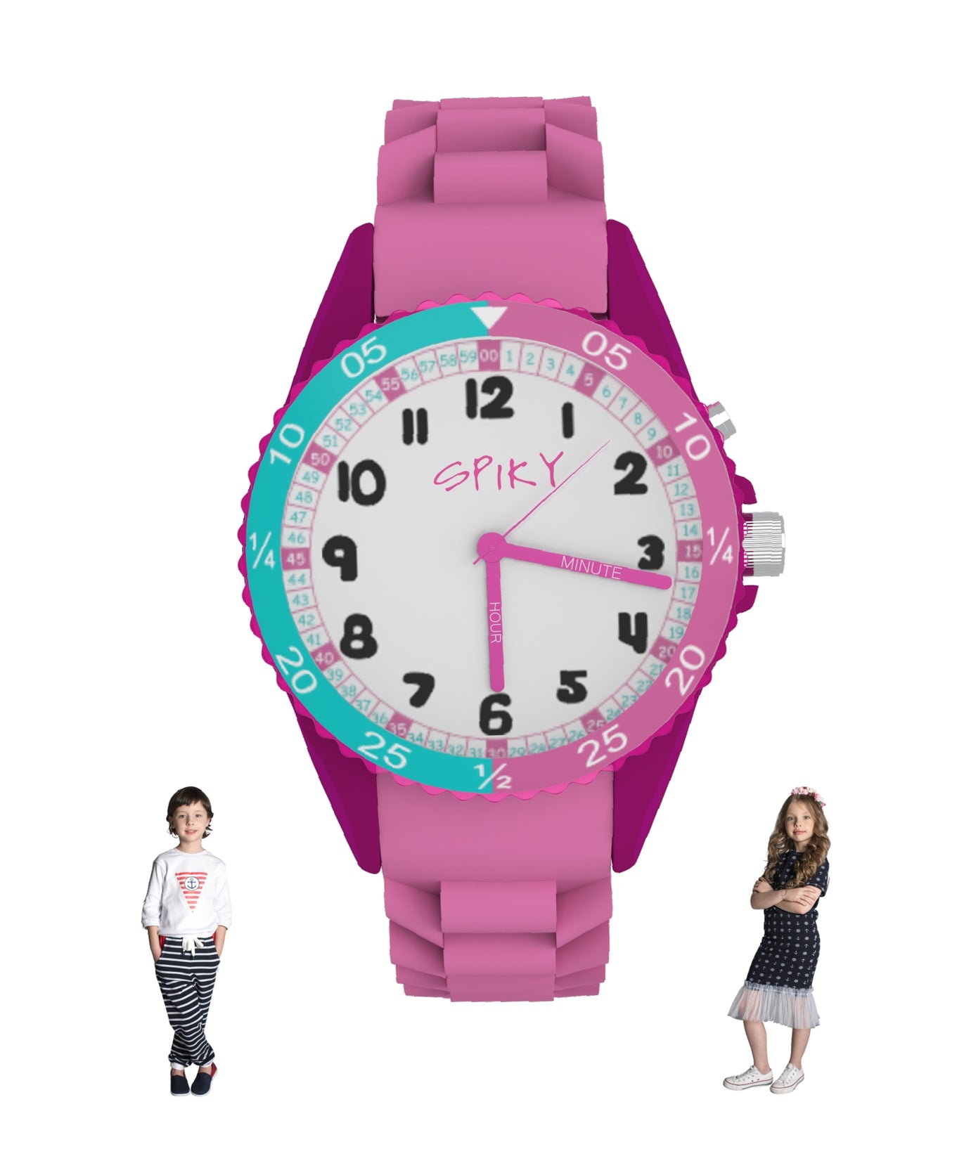 Spiky EVA30 Round Sports Analog Kids Watch