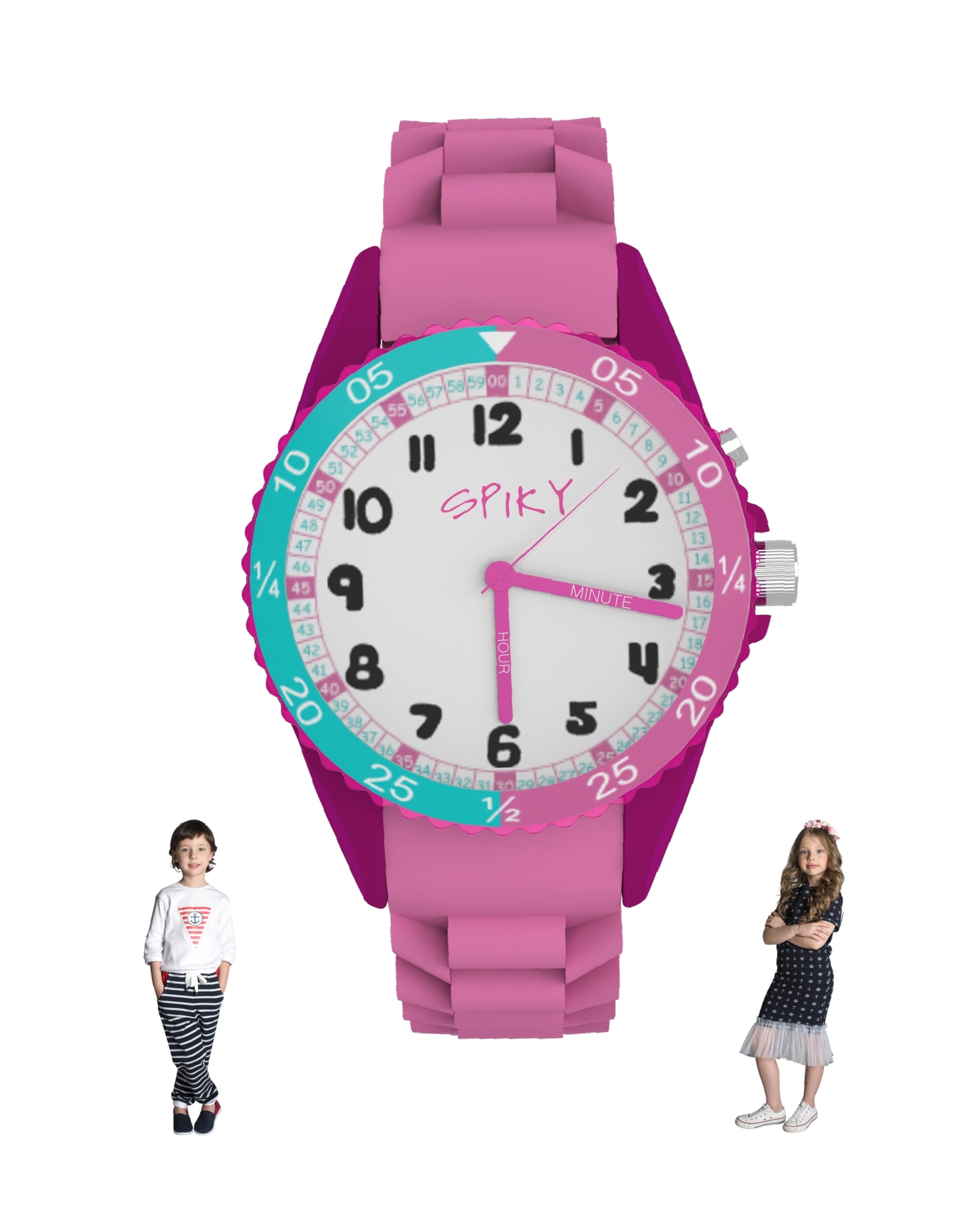 Spiky EVA30 Round Sports Analog Kids Watch