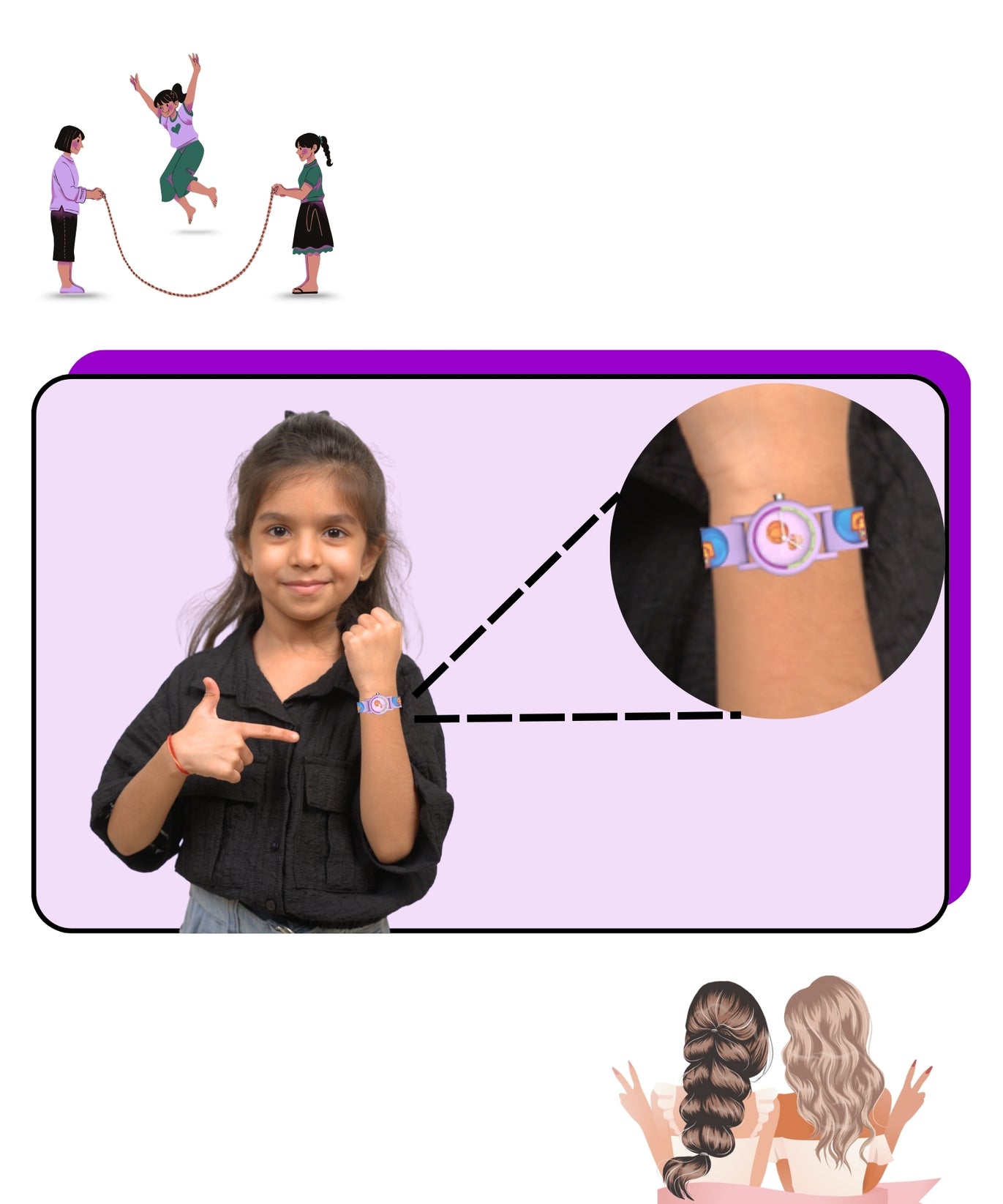 Spiky SLEEK Round Floral Printed Analog Watch for Kids - Suitable for 2 to 8 years