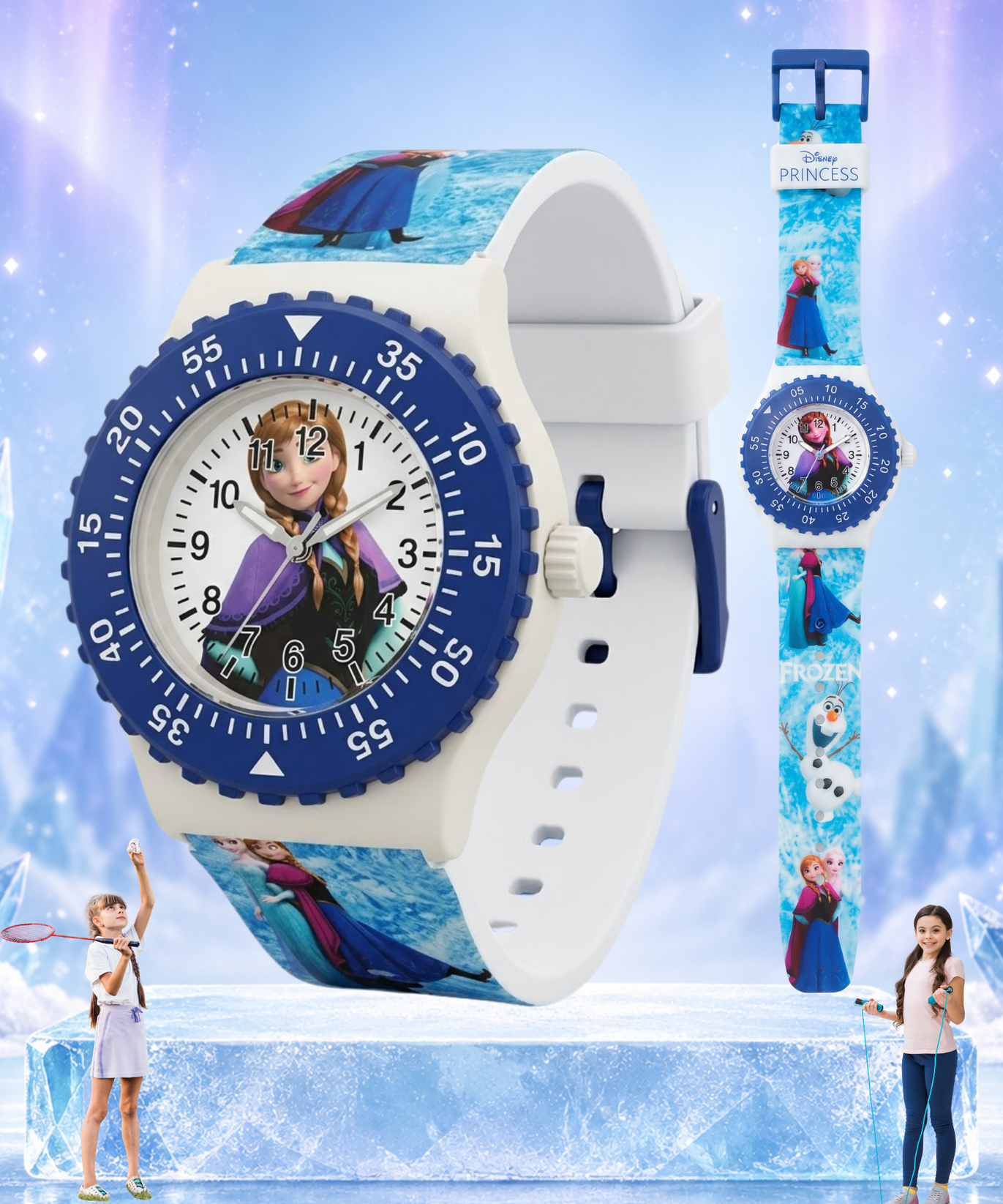 Spiky Round Frozen Themed Analog Watch