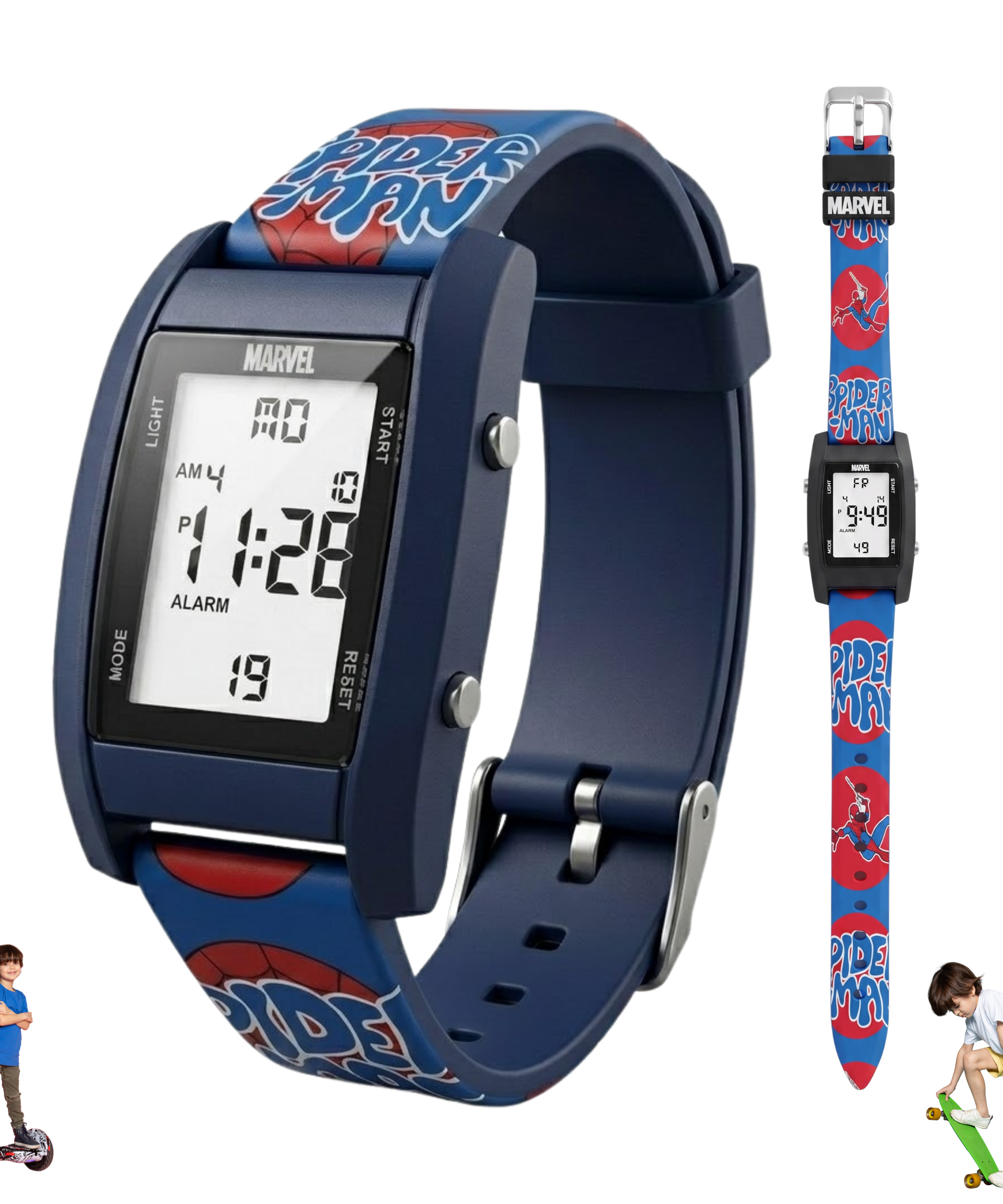 Spiky Spiderman theme Digital Kids Watch