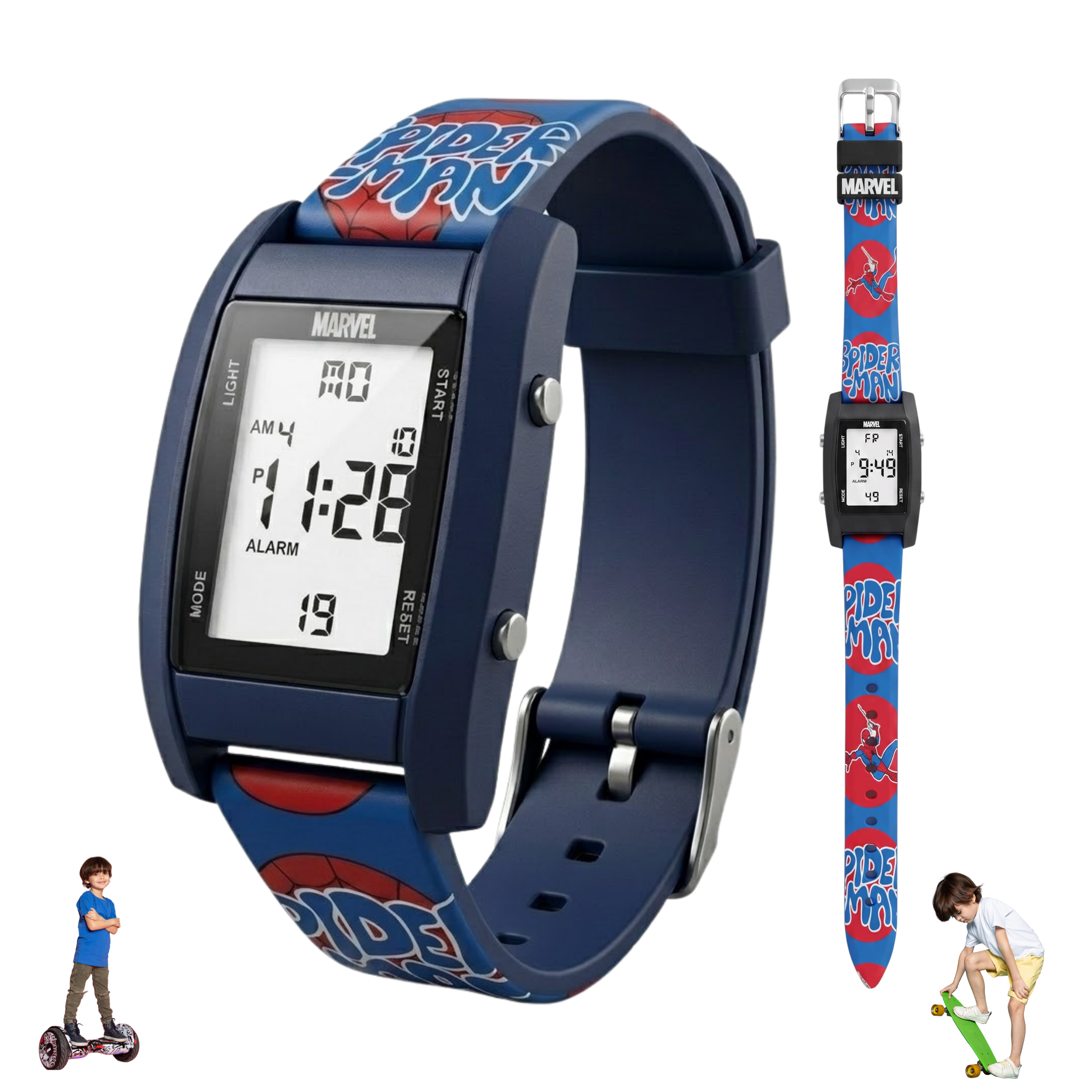 Spiky Spiderman theme Digital Kids Watch