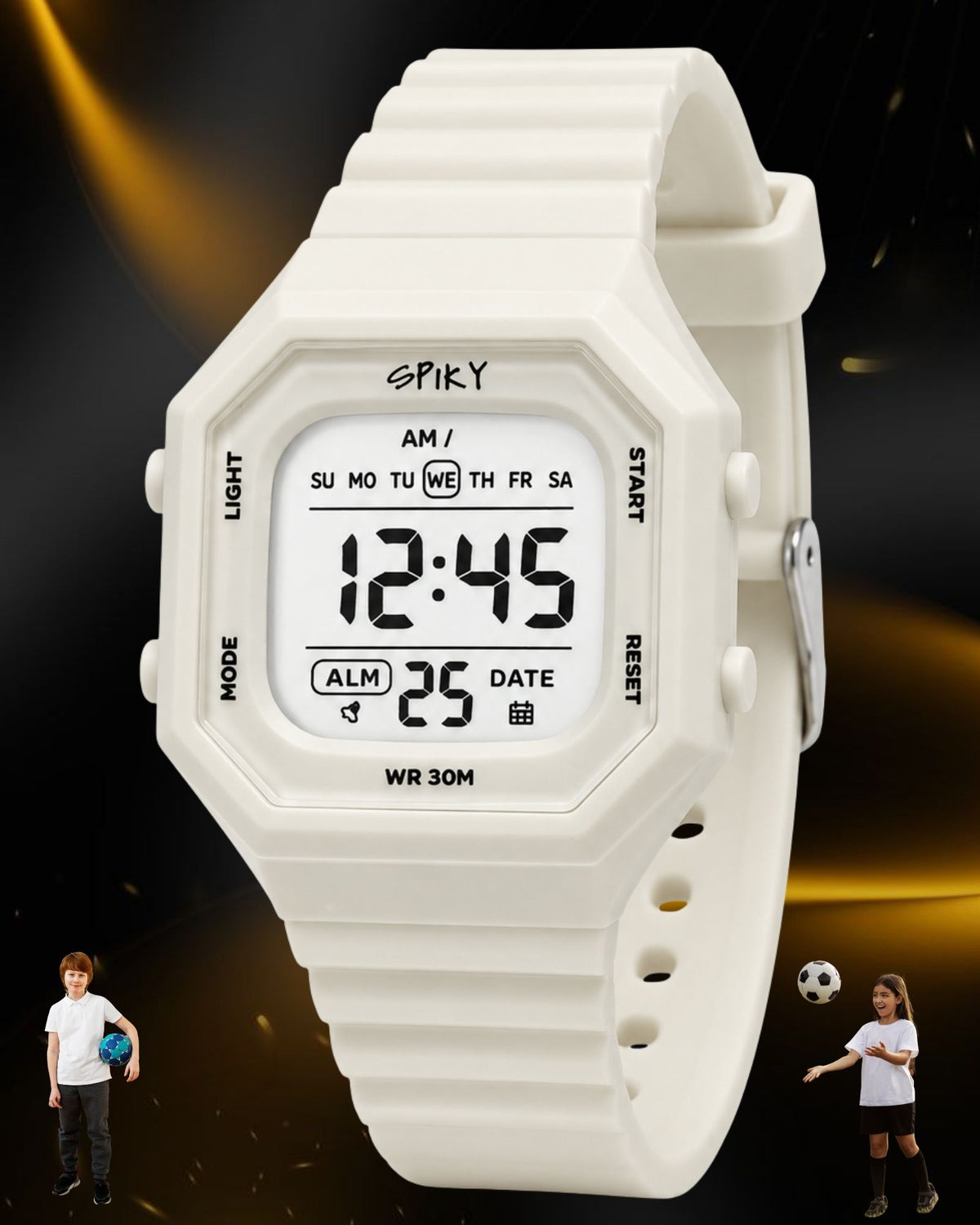 Spiky Square Digital Kids Watch for Boys & Girls