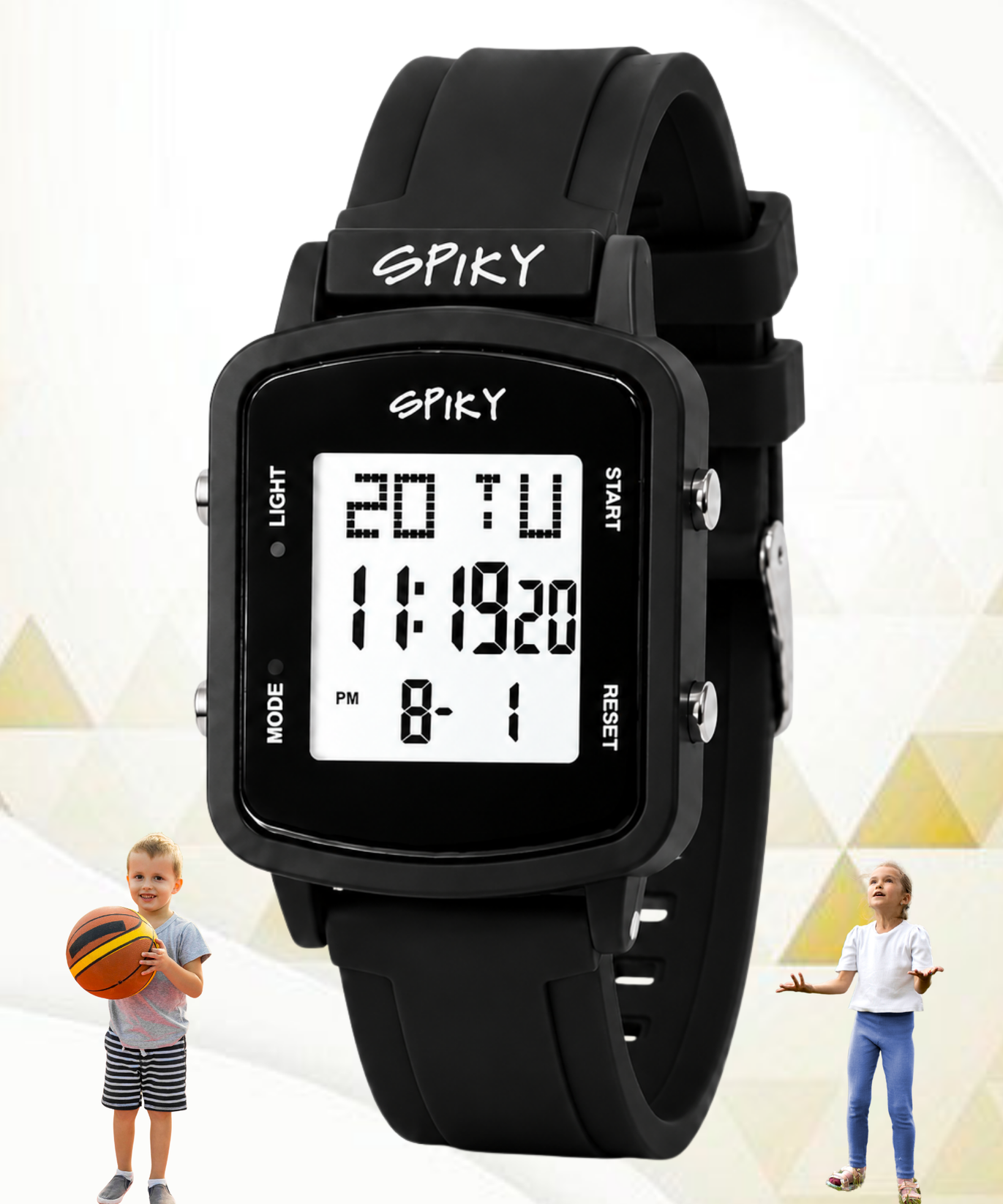 SPIKY Square Digital Watch for Kids Boys & Girls