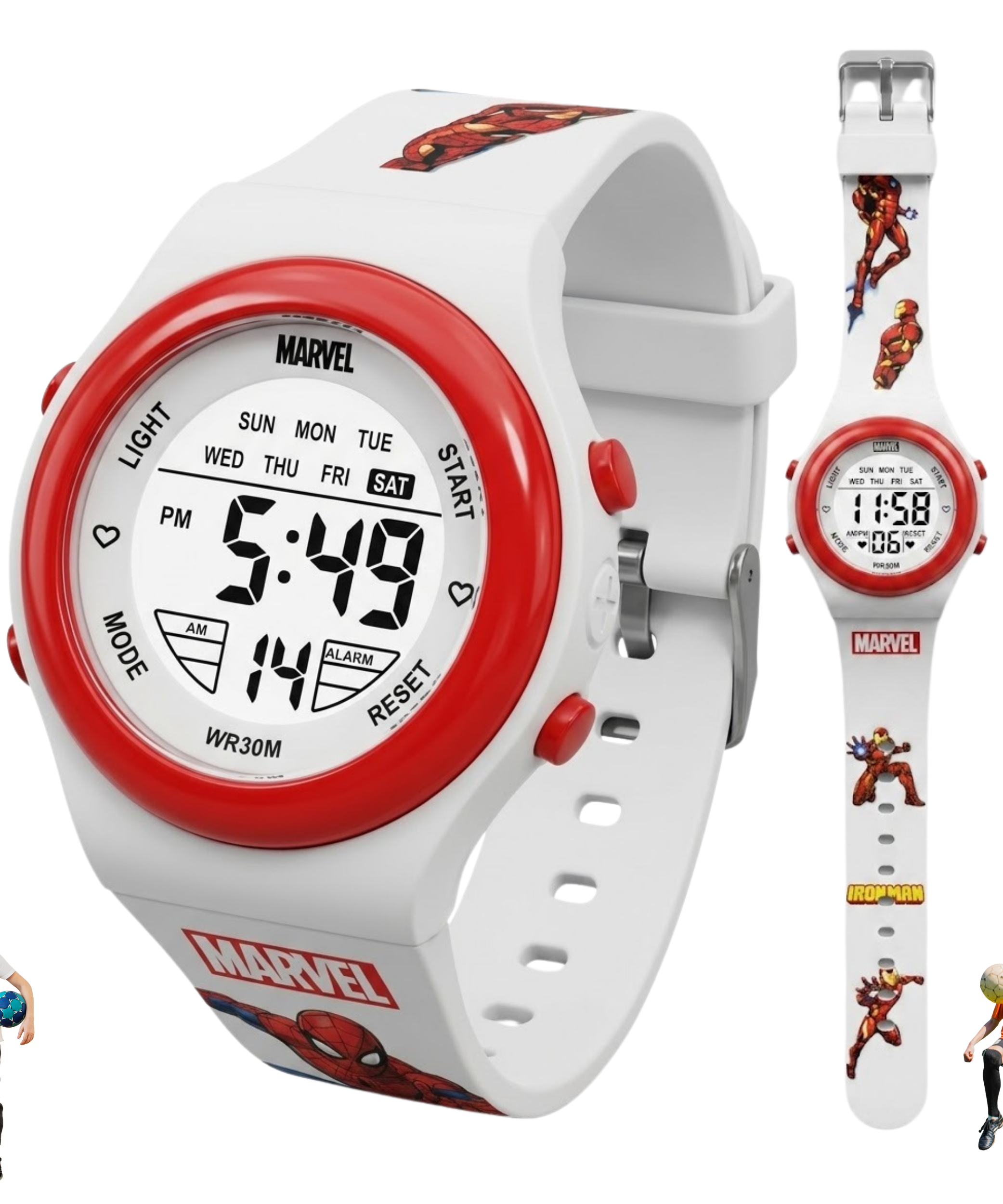 Spiky Iron Man theme Digital Kids Watch