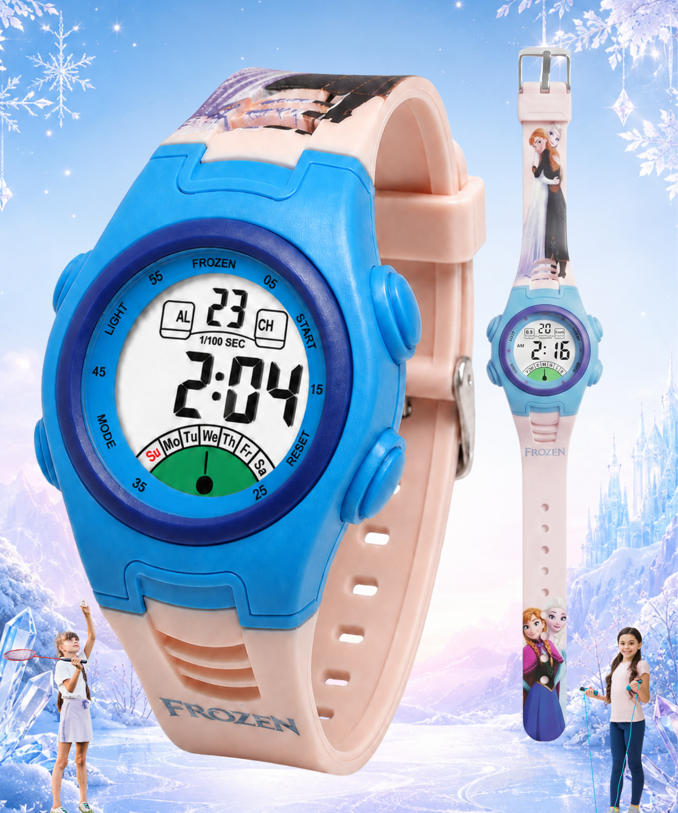 Spiky Frozen theme Digital Kids Watch