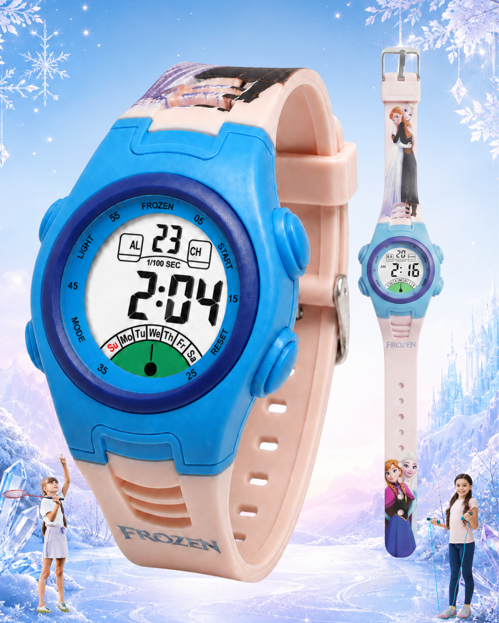 Spiky Frozen theme Digital Kids Watch