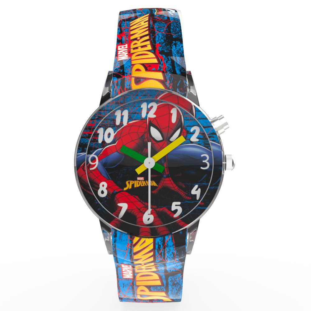 Disney Spider-Man Kids Analog Watch with LED Light | For Boys & Girls Age 3–10 Years