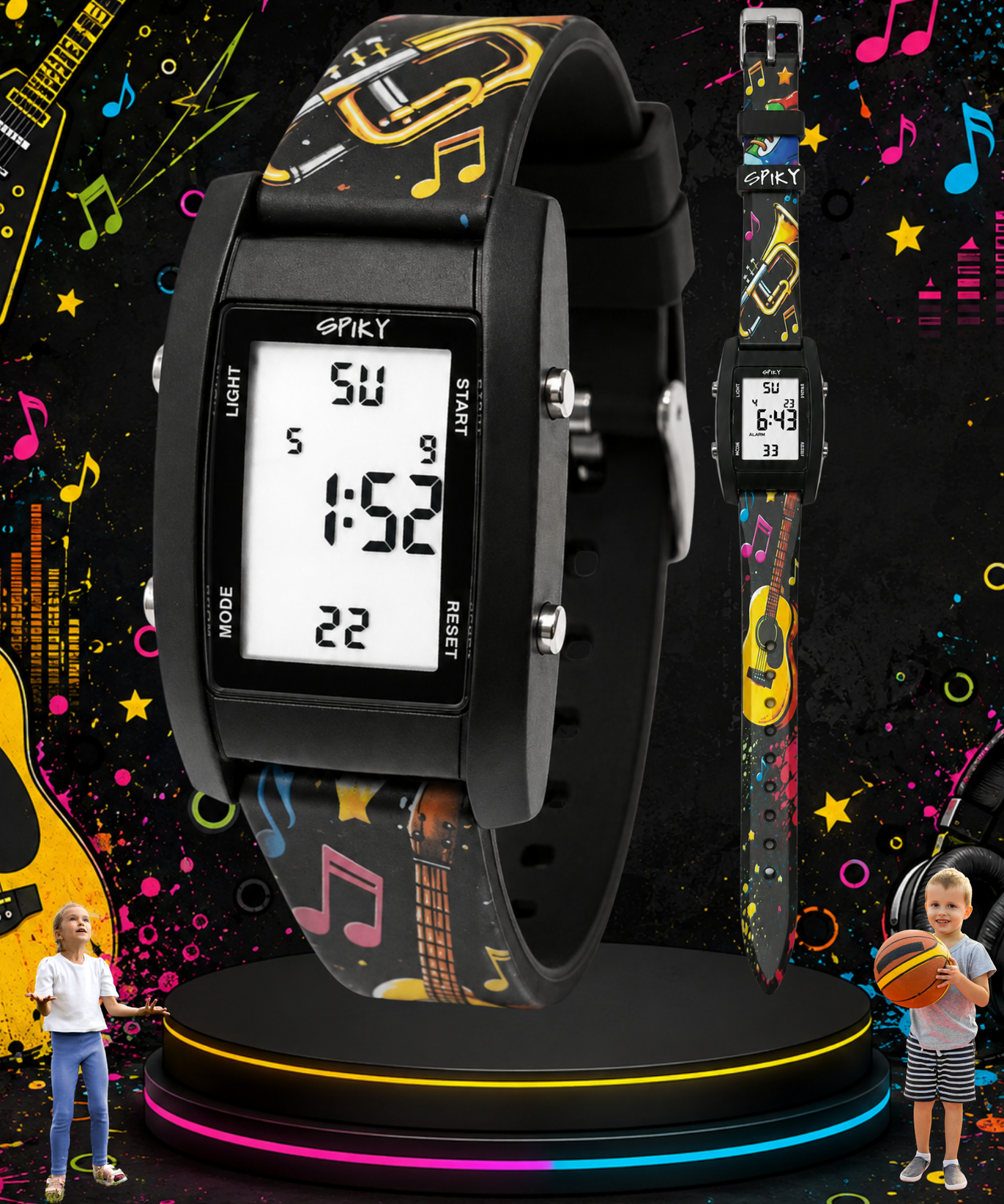 Spiky Kids Digital Watch for  Girls