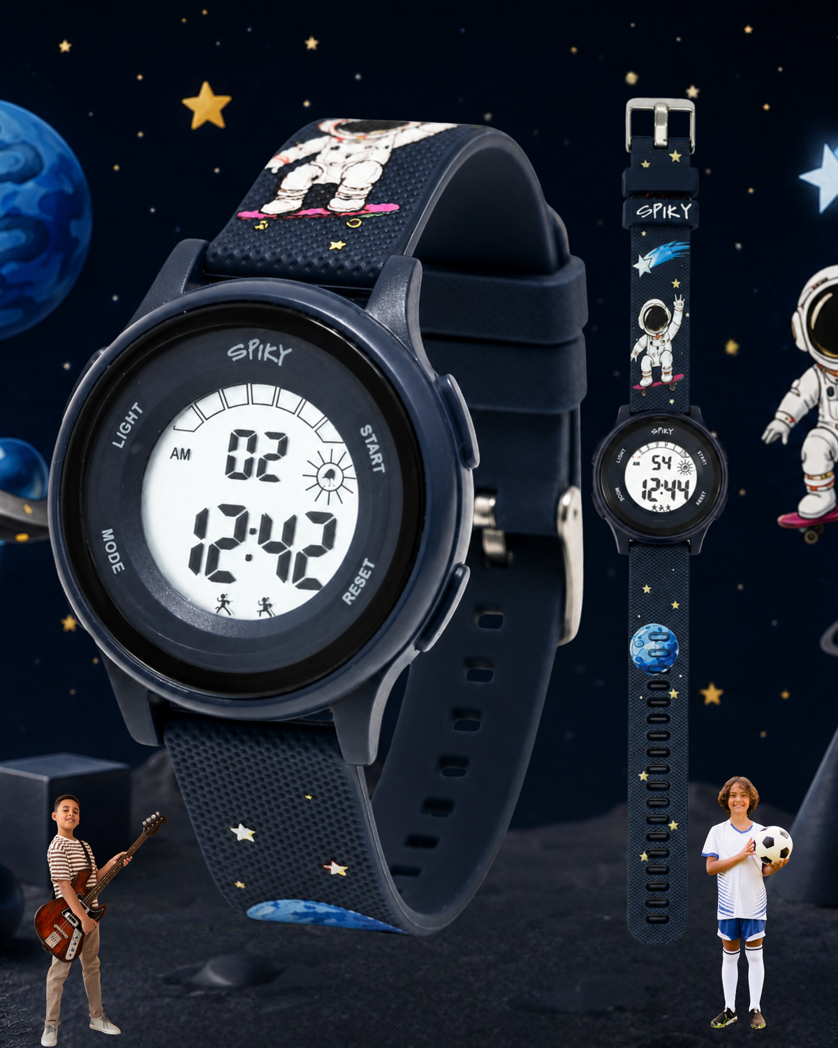 Spiky Round Kids Digital Watch for Boys