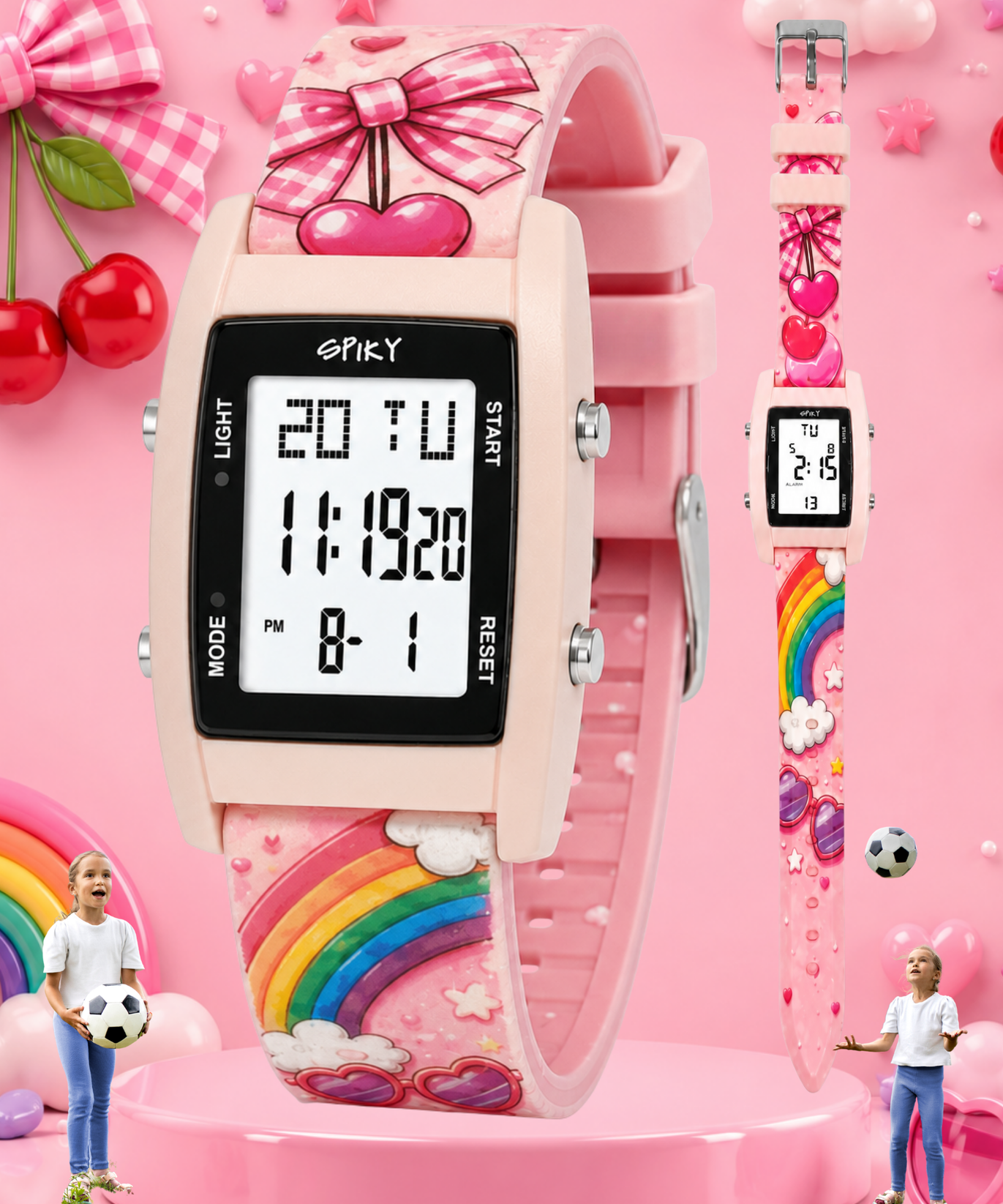 Spiky Kids Digital Watch for  Girls