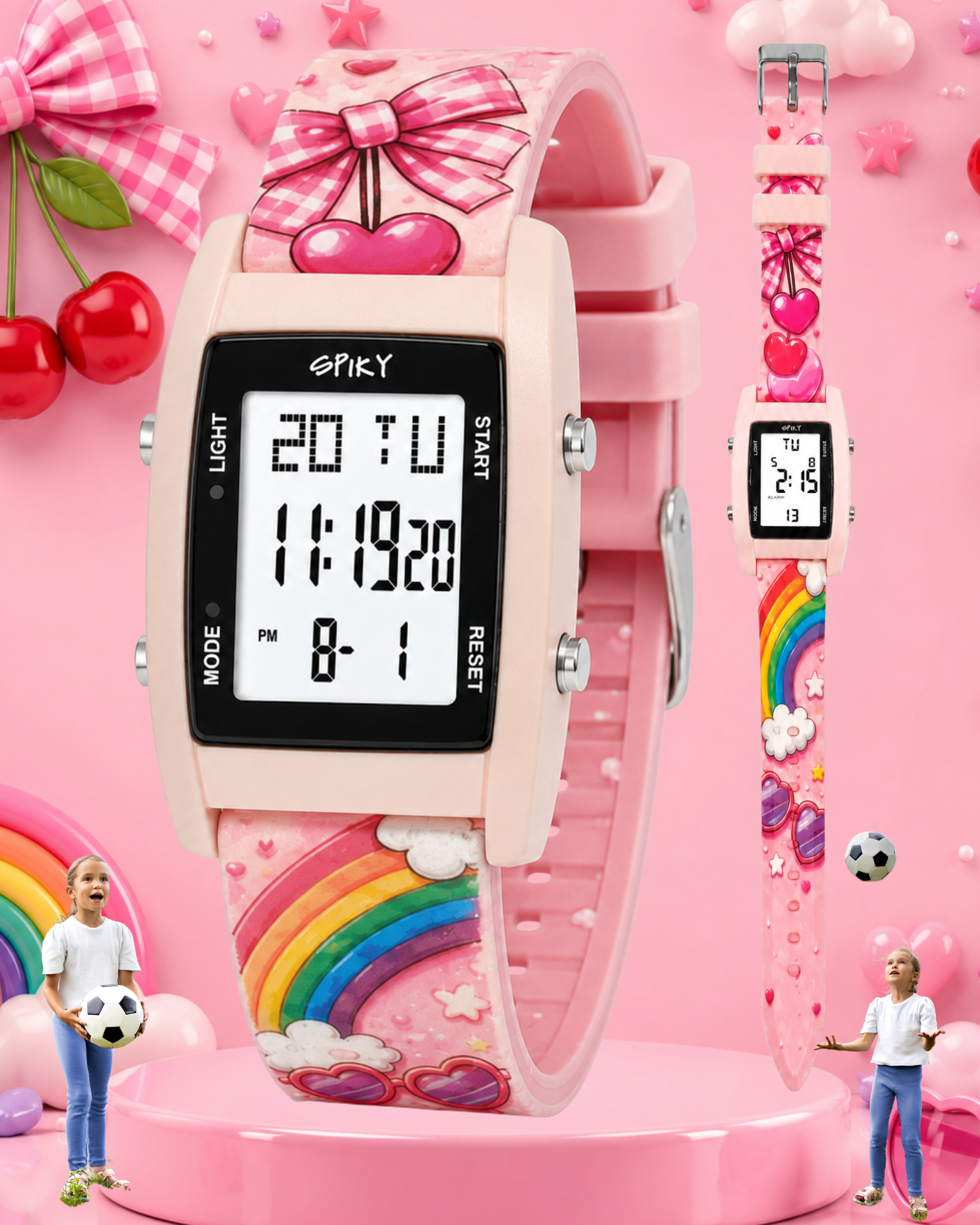 Spiky Kids Digital Watch for  Girls