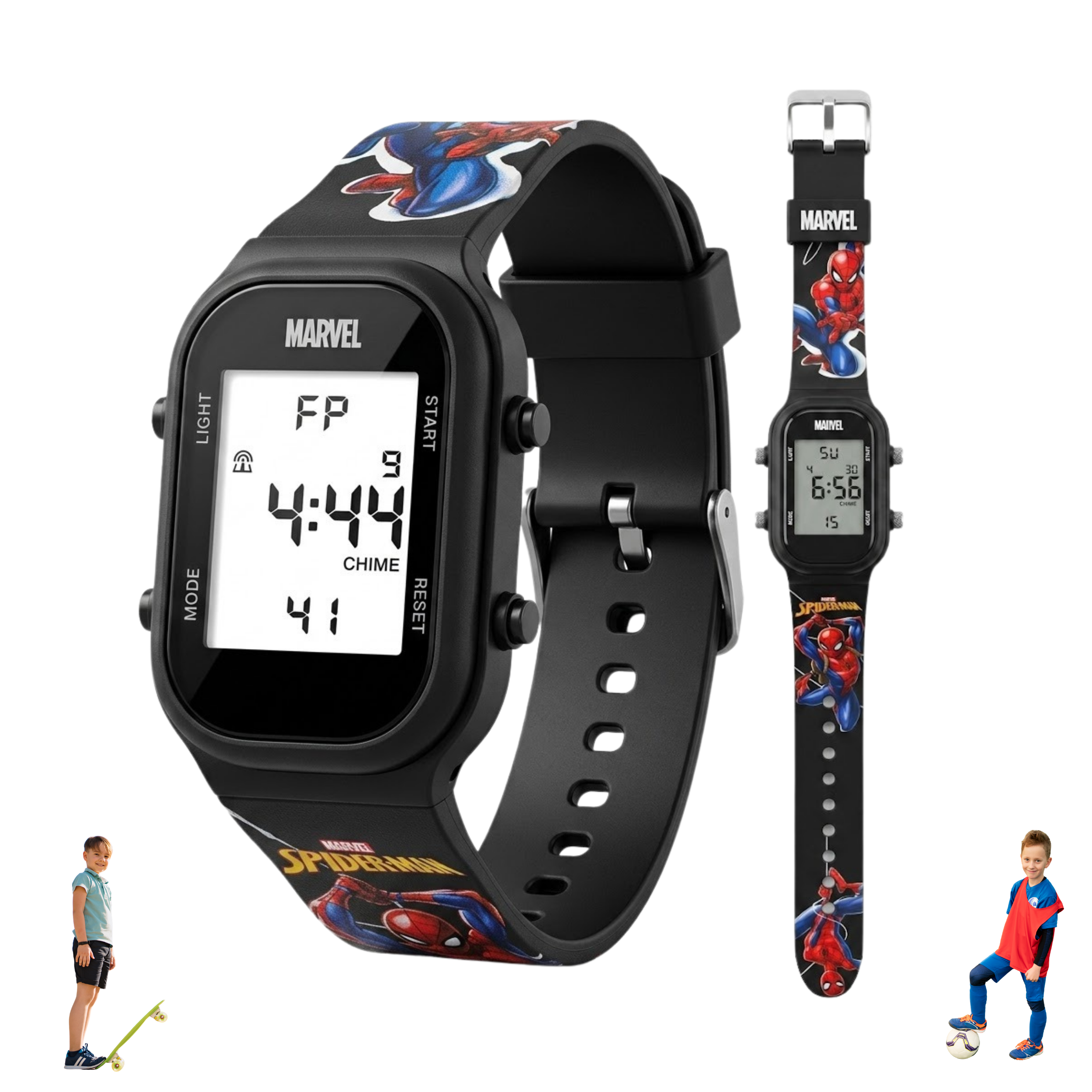 Spiky Spiderman theme Digital Kids Watch