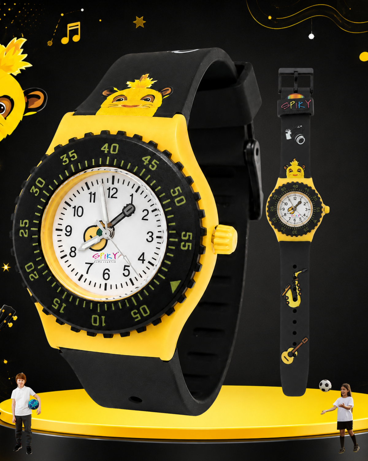 SPIKY Analog Kids Watch for Girls and Boys