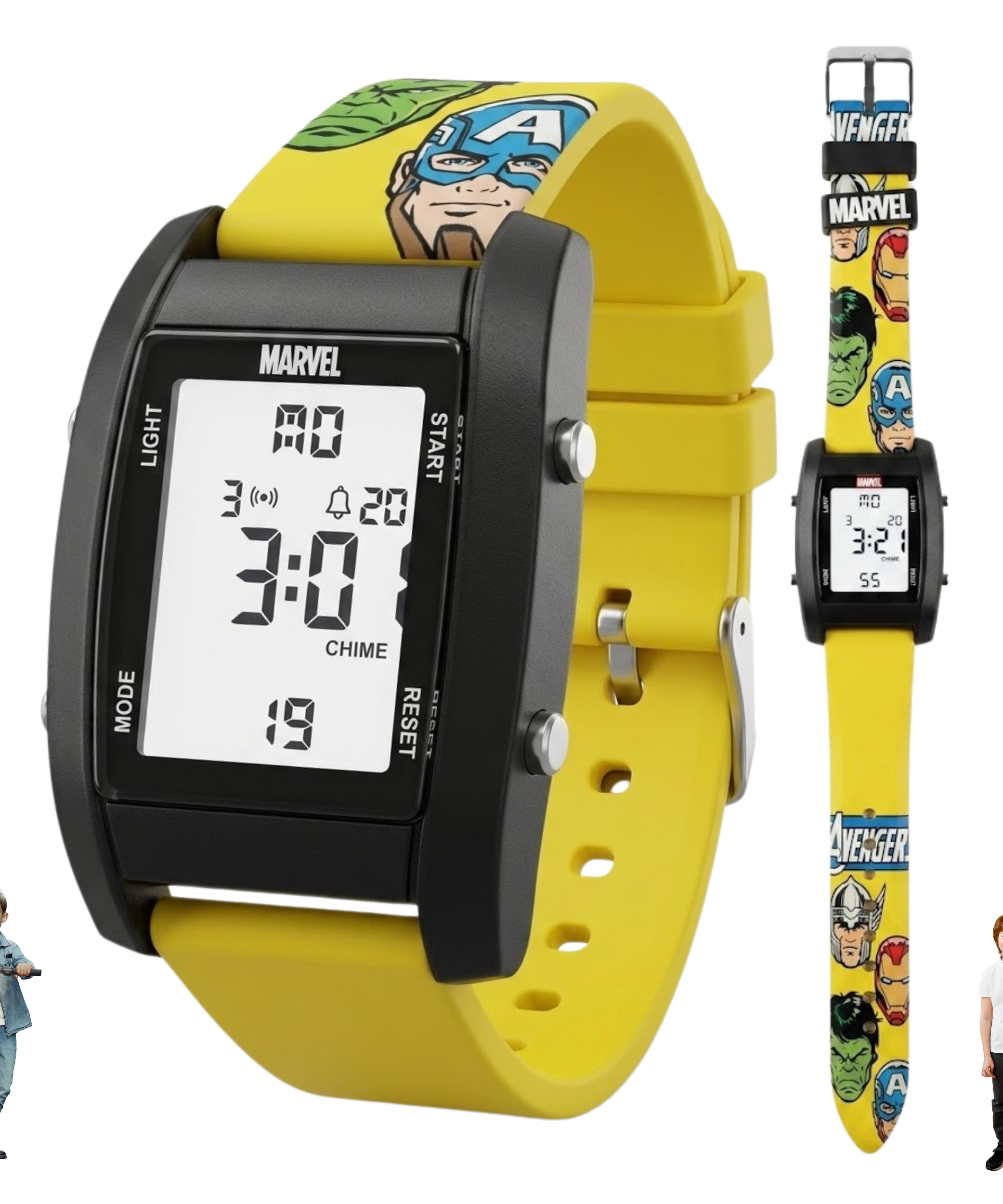 Spiky Avengers theme Digital Kids Watch