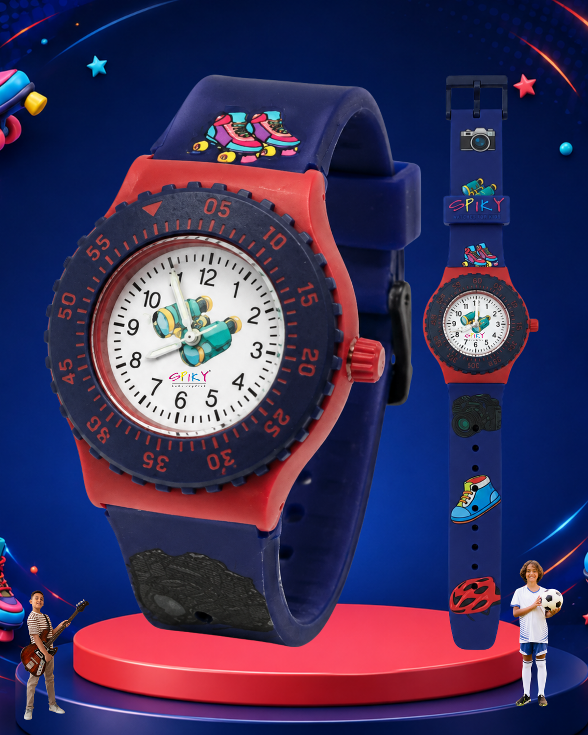 SPIKY Analog Kids Watch for Boys