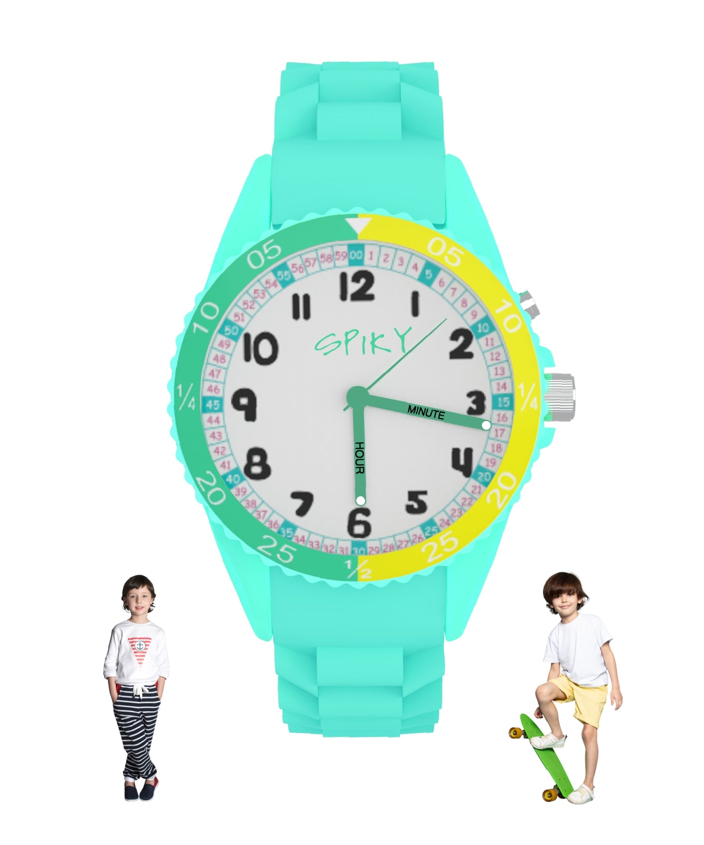 Spiky EVA30 Round Sports Analog Kids Watch