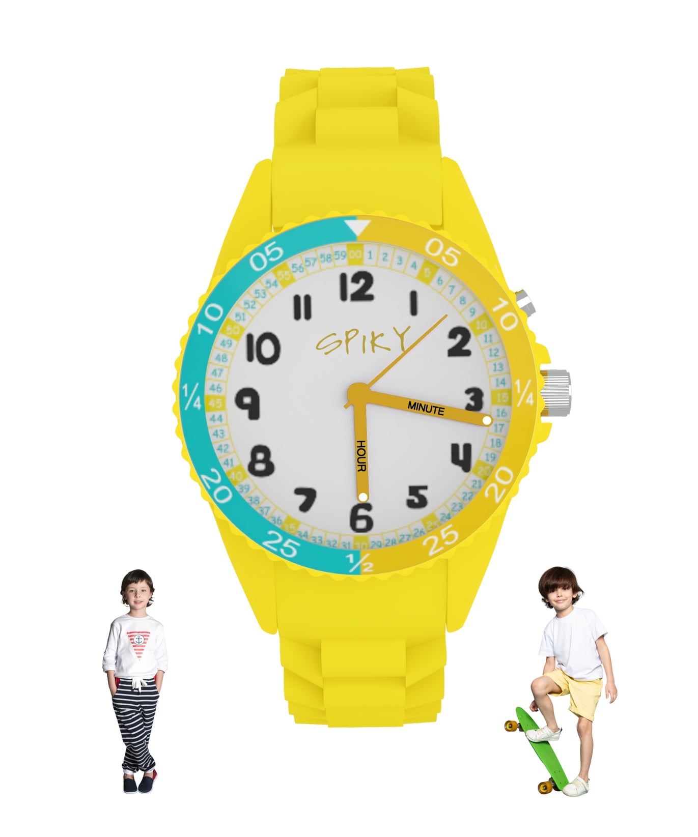 Spiky EVA30 Round Sports Analog Kids Watch