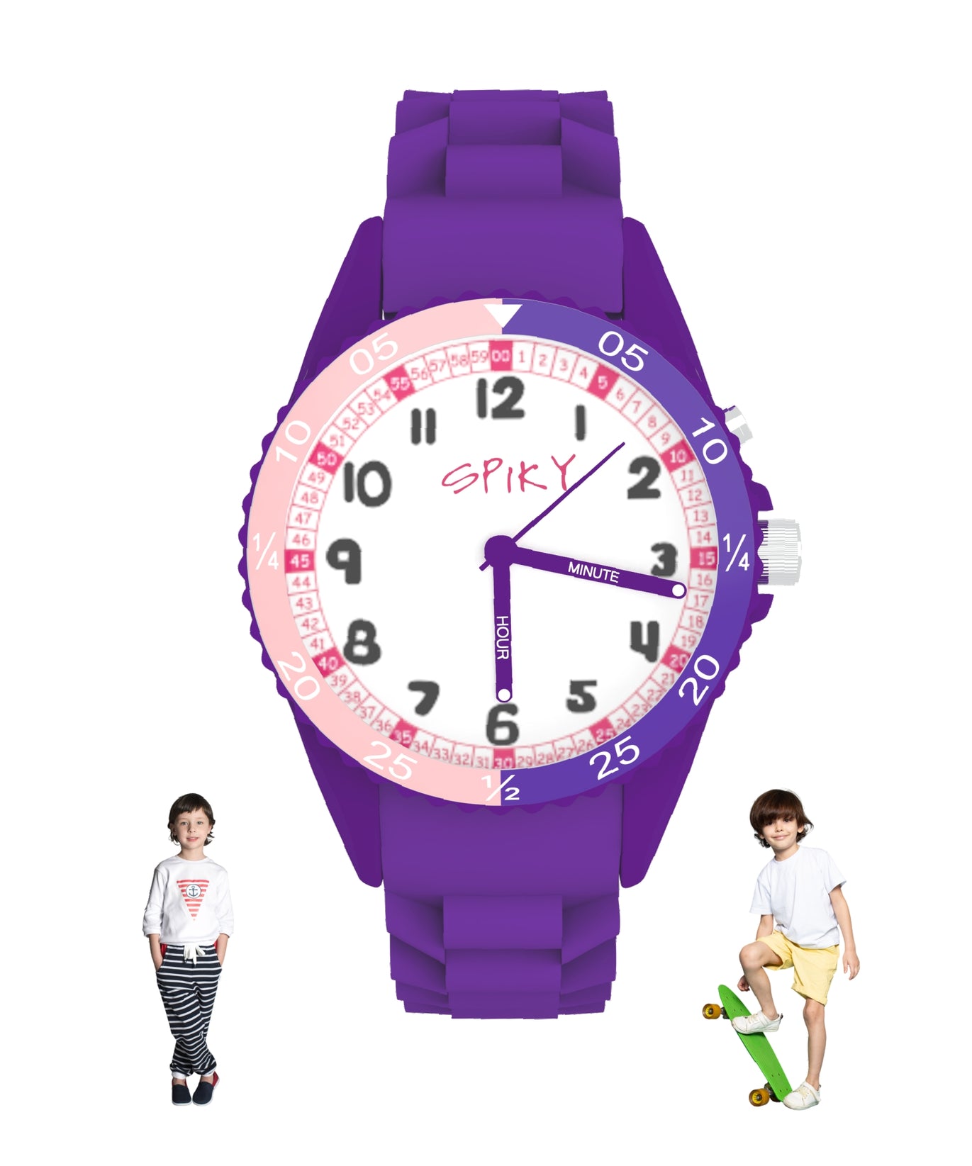Spiky EVA30 Round Sports Analog Kids Watch