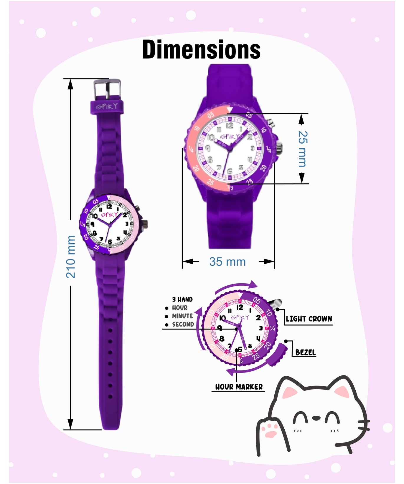 Spiky EVA30 Round Sports Analog Kids Watch