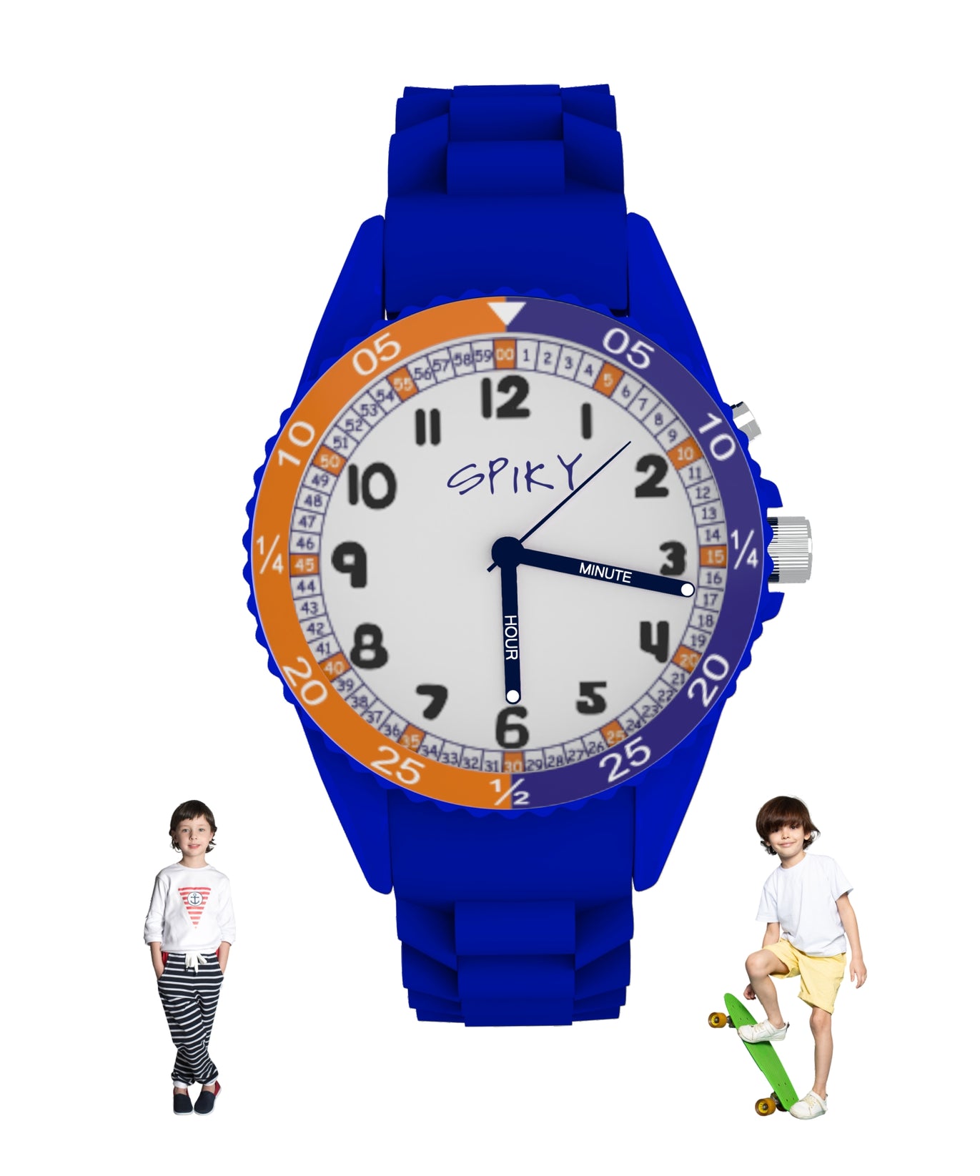 Spiky EVA30 Round Sports Analog Kids Watch