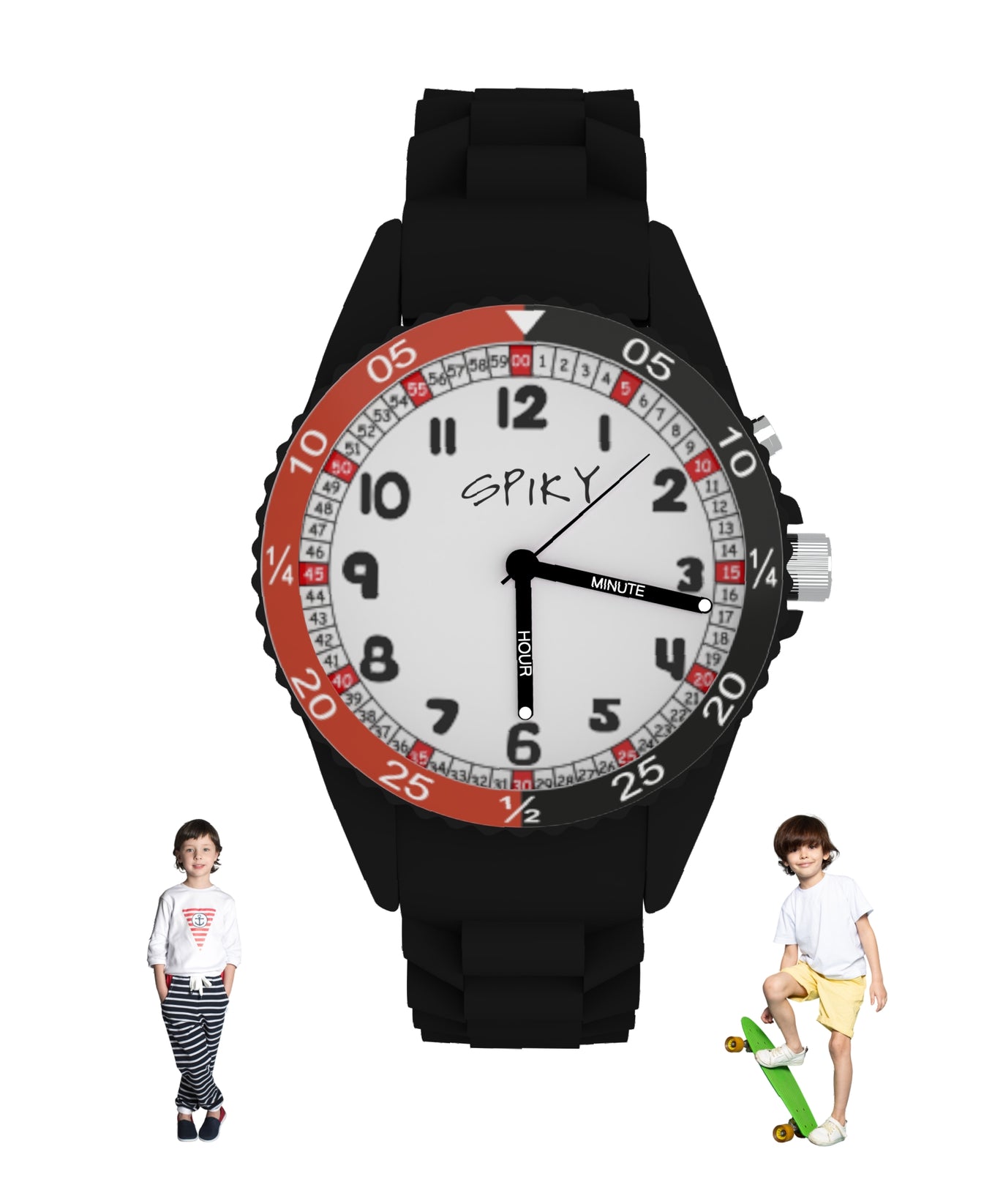 Spiky EVA30 Round Sports Analog Kids Watch