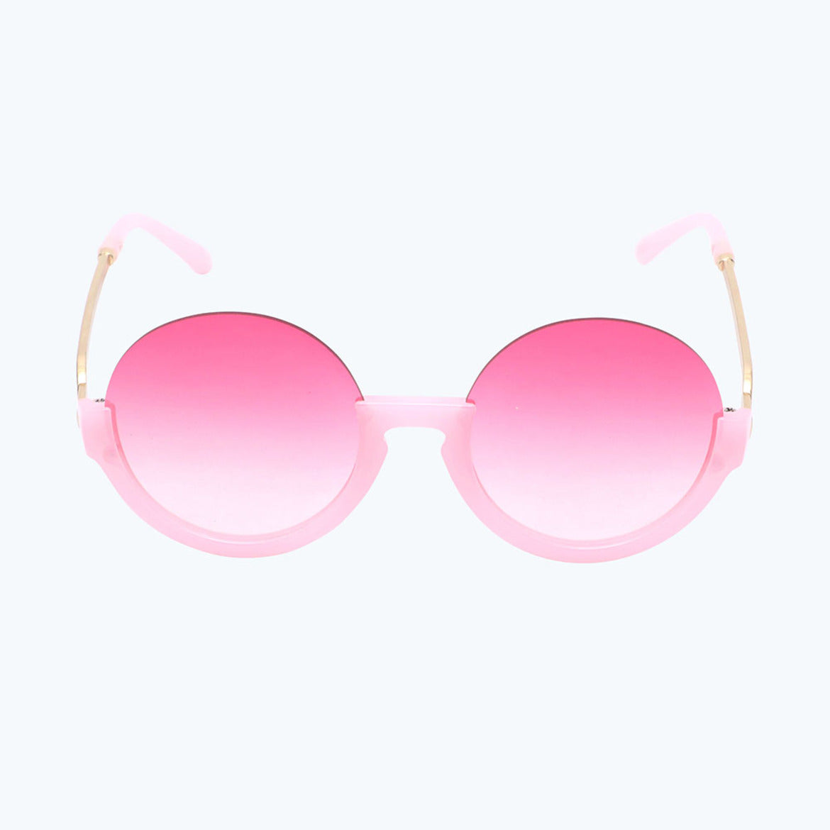 Spiky Round UV Protected Sunglass - Pink