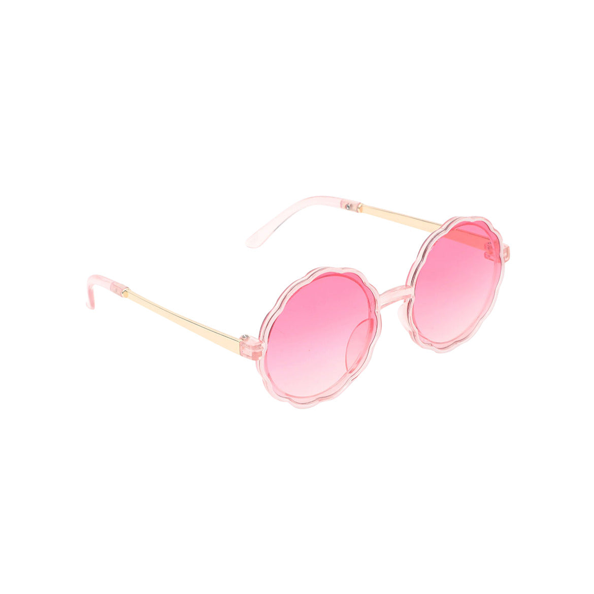 Spiky Round UV Protected Sunglass - Pink